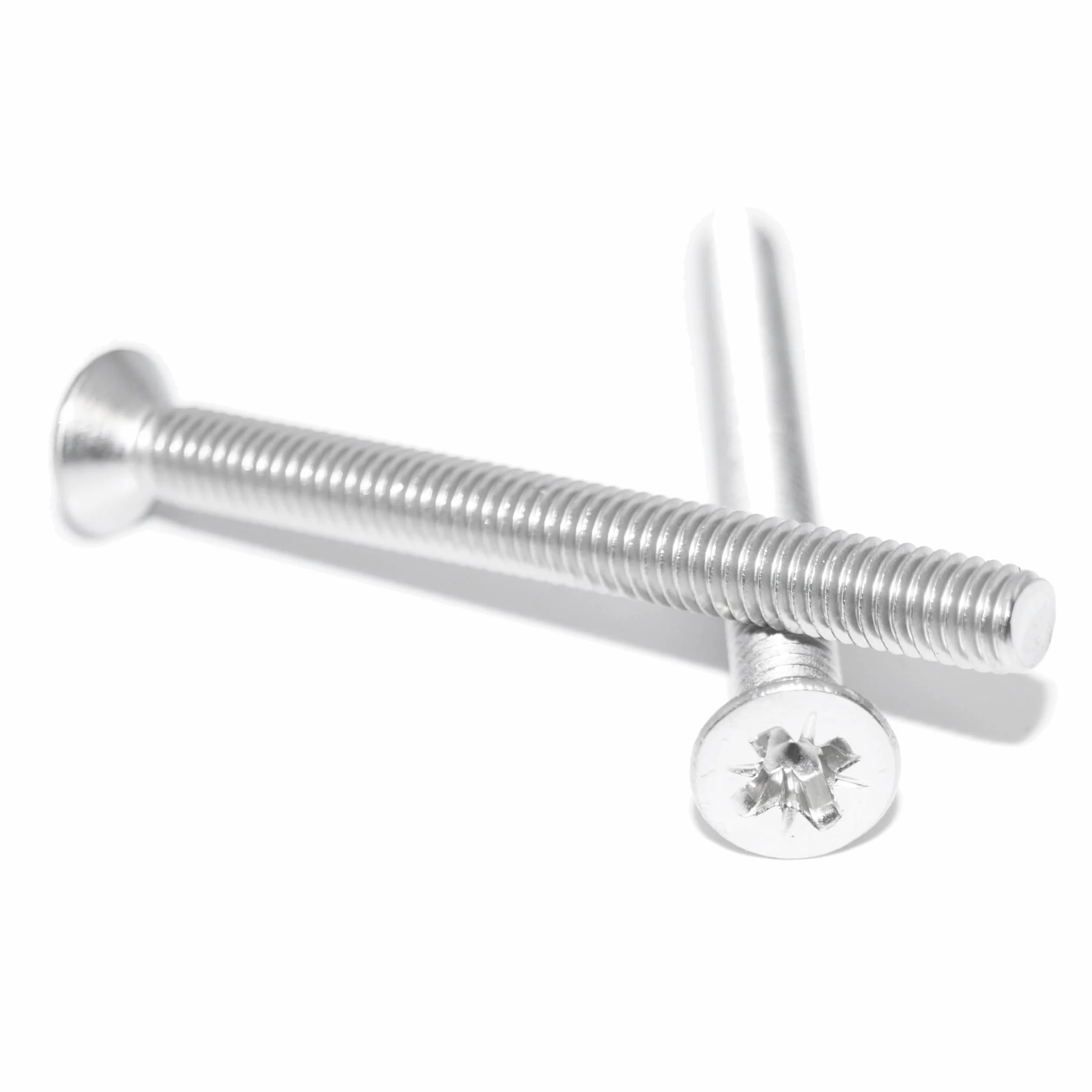 Viti a testa svasata M3X60, 6 pezzi, in acciaio inox A2/V2A, antiruggine con fessura a croce Pozi DIN 965/ISO 7046, viti per macchina
