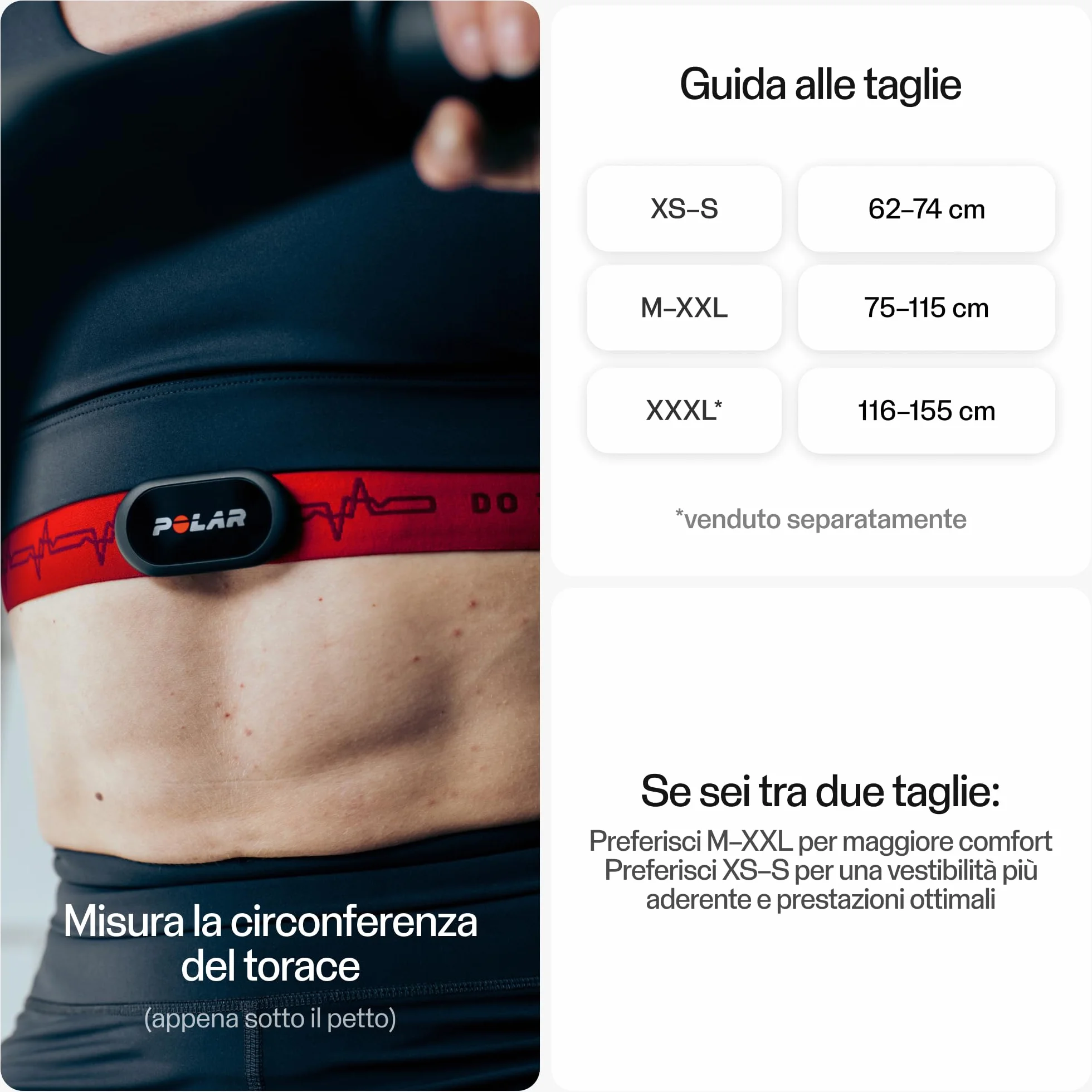 Polar H10 czujnik tętna ANT+ Bluetooth ECG/EKG HRV wodoodporny M-XXL