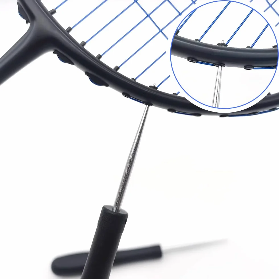Tiiyee Strumento per Incordare Racchette da Tennis,Punteruolo Incordatrice Pinza Attrezzi Badminton Acciaio