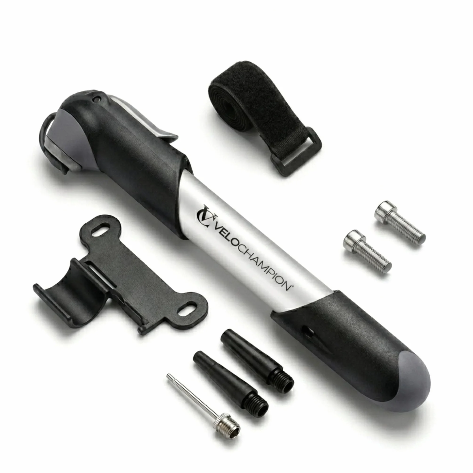 VeloChampion Mini pompa da bicicletta portatile per valvole Presta Schrader Dunlop MTB strada BMX