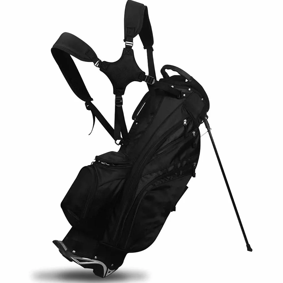 Tracolla per borsa da golf regolabile, nero, accessori ricambio