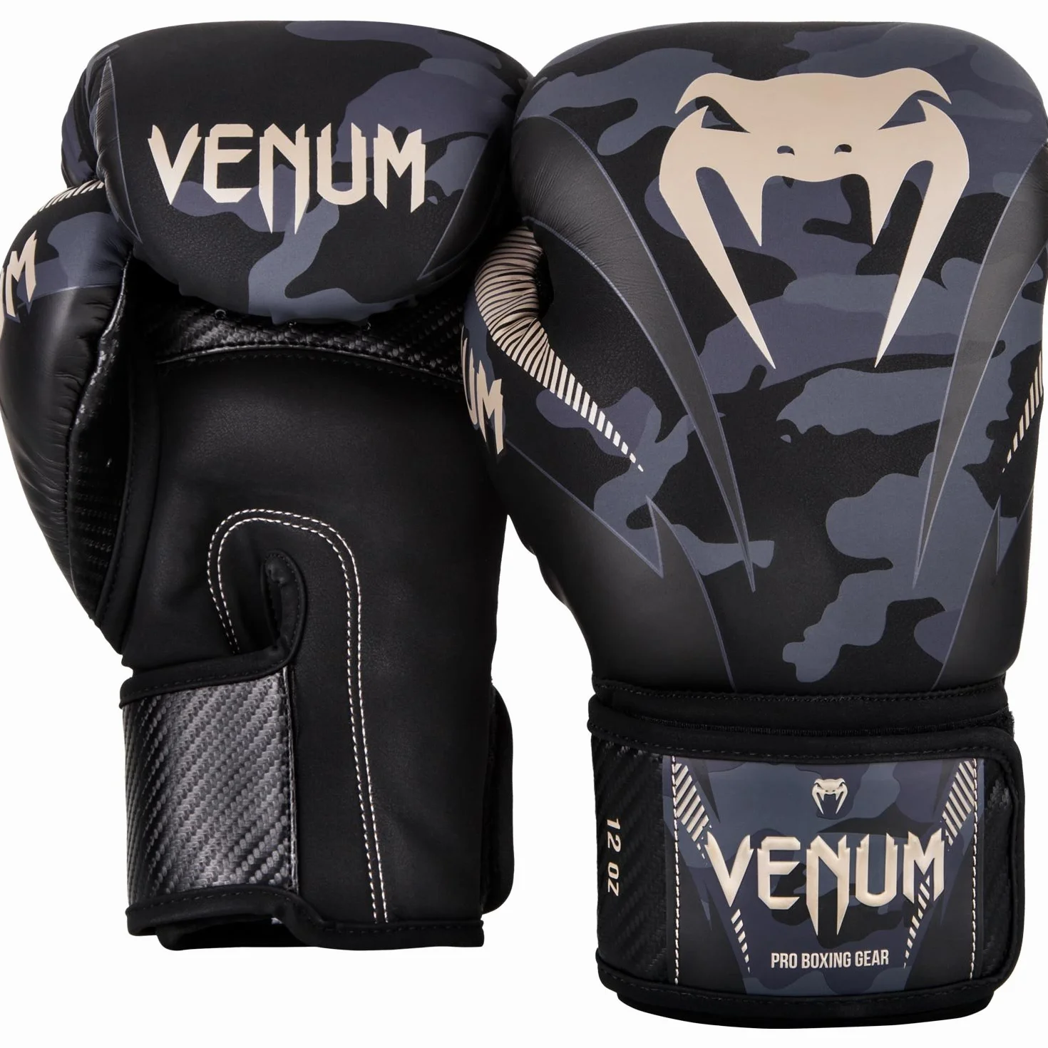 Venum Impact Guanti da Boxe Uomo Camuffamento Sabbia 10oz