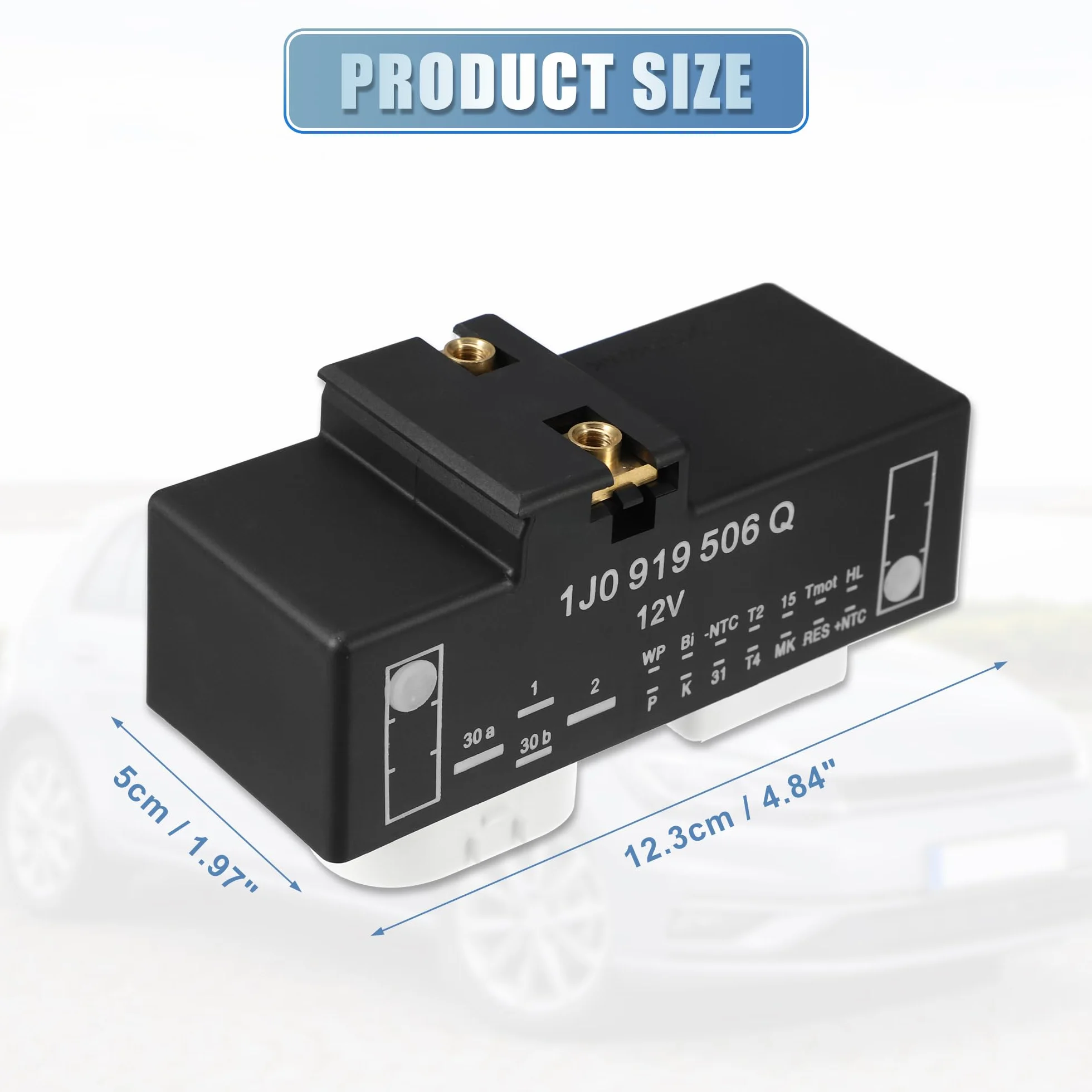 ABSOPRO Modulo di controllo ventola radiatore per Volkswagen 1J0919506Q