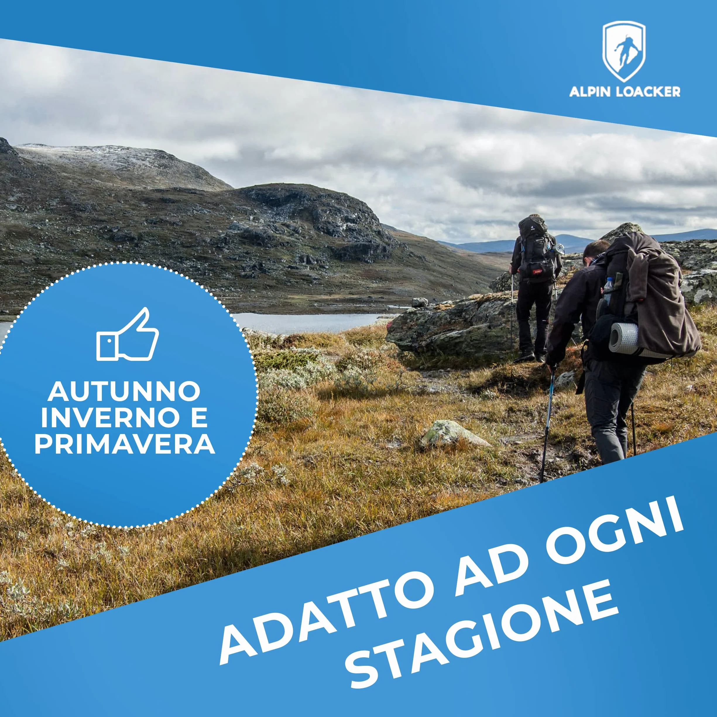 Alpin Loacker Chain PRO 18 Ramponcini per Scarponi Uomo e Donna, Ramponi da Neve per Escursioni e Trekking, M