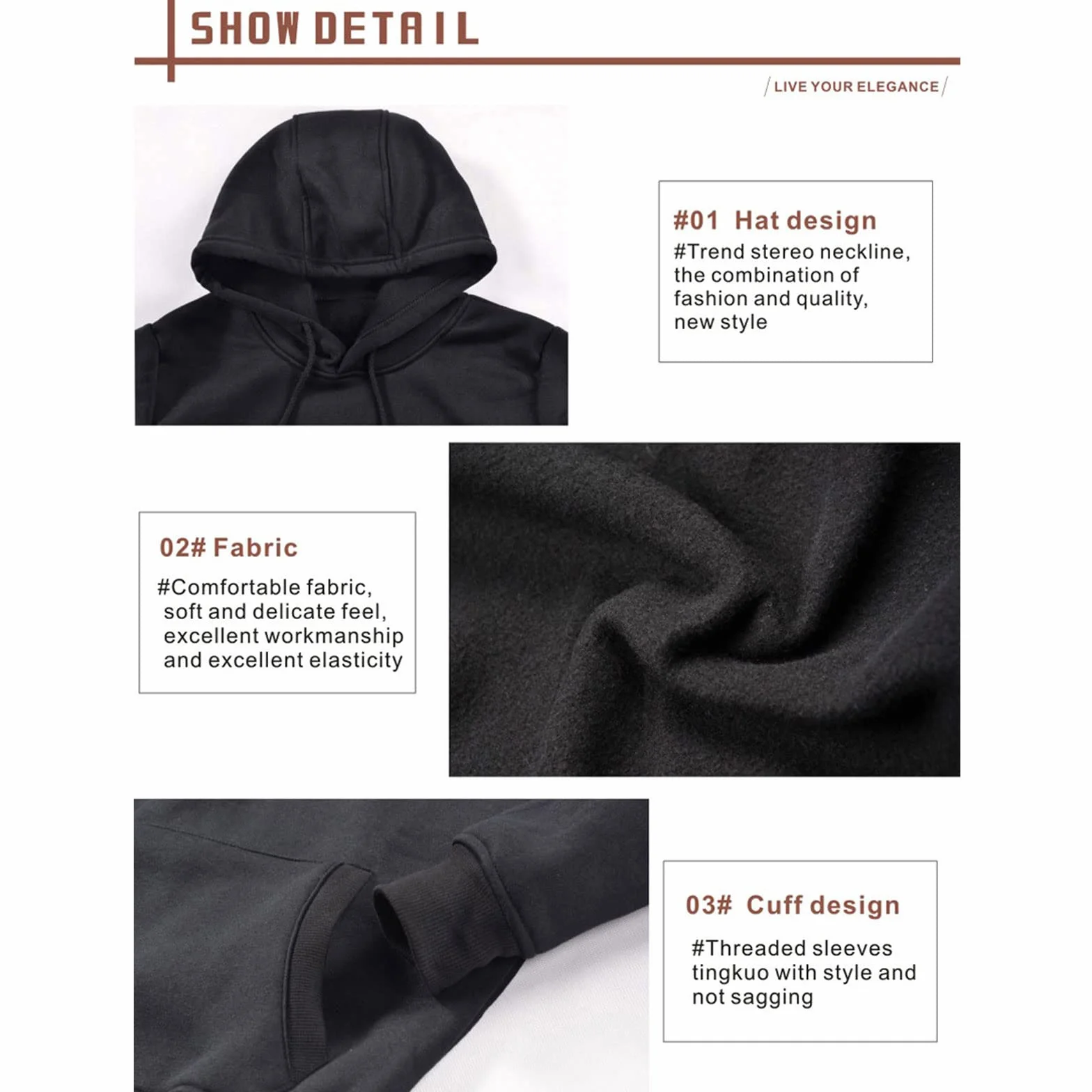 Knight Hooded Sweatshirt Men's Casual Hoodie Long Sleeve with Pocket Streetwear