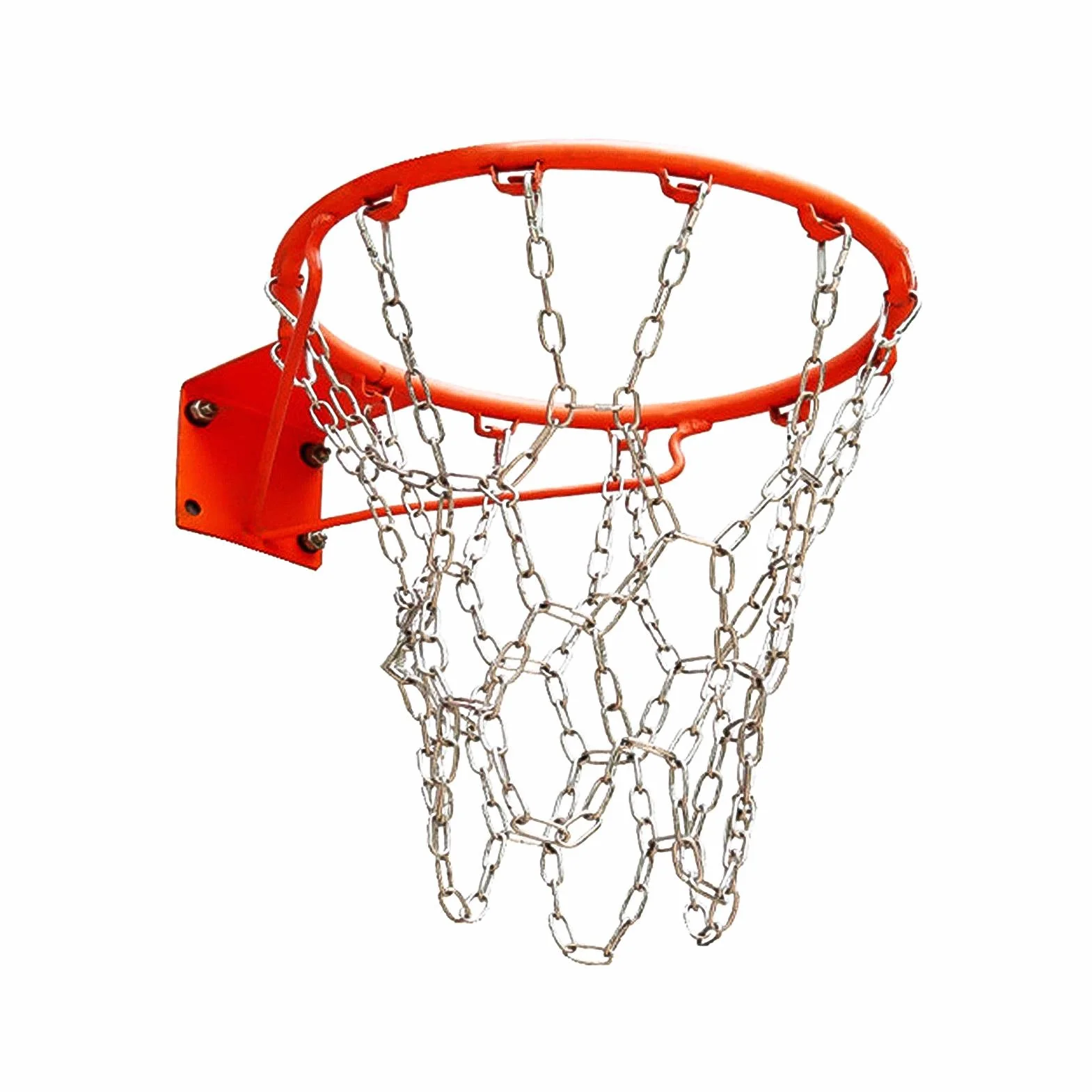 Rete da basket in acciaio inox, 12 ganci anti-caduta, catena di ricambio per esterni e interni