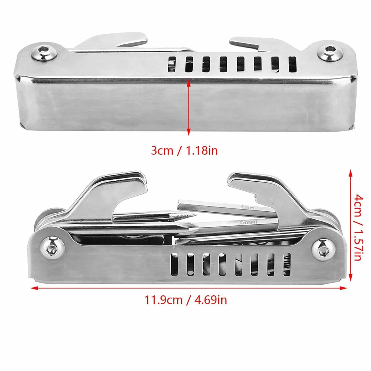 Kit di Attrezzi da Sub, 8 in 1 Strumento da Immersione Portatile Pieghevole Pregevole fattura Affidabile Pratico Mini Compatto Robusto Durevole per Immersioni subacquee,immersione