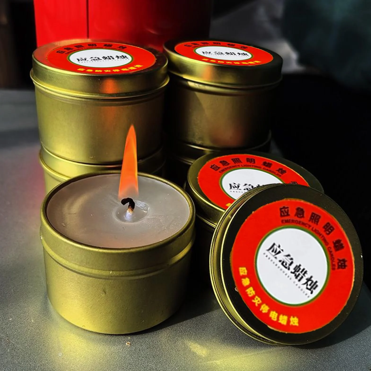 Candele antivento portatili per campeggio, luminose continue, senza odore, per avventure all'aperto