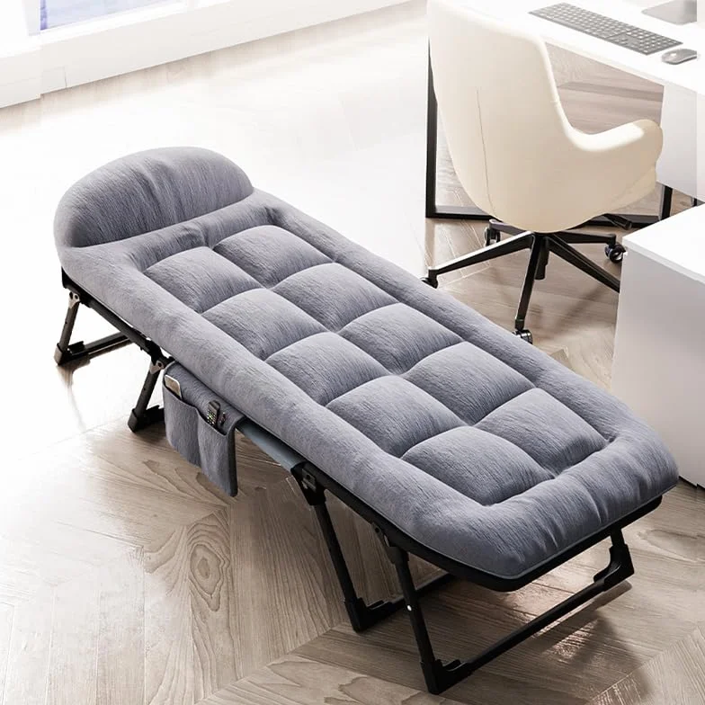 Letto da campeggio pieghevole per adulti 180cm capacità 200kg telaio in metallo