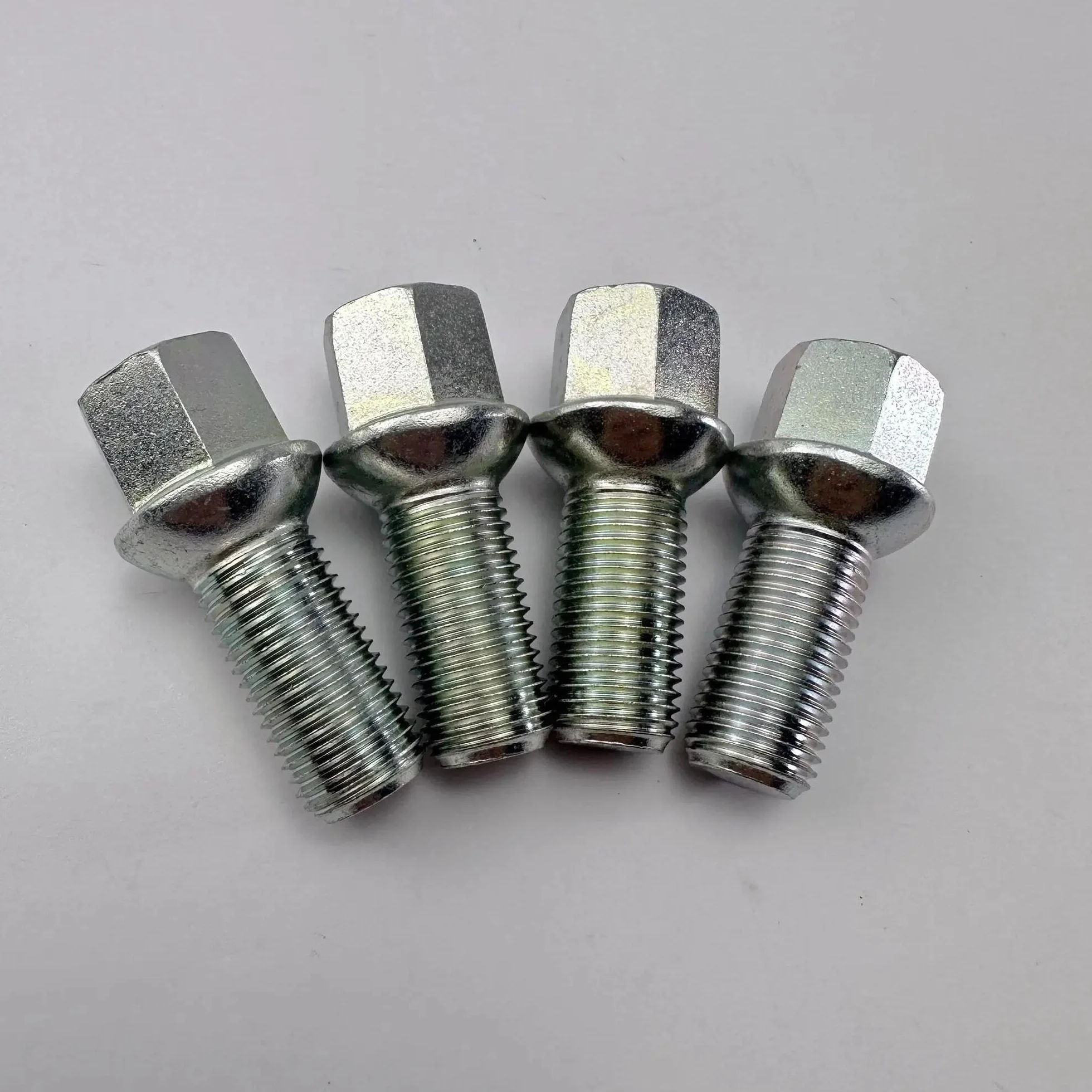 Ricambi Auto Compatibile Con Per Golf Per Jetta WHT002437 WHT001812A 8D0601139D Bulloni Delle Ruote Dadi Borchie Mozzo Ruota Bullone Lug Nut(WHT002437 4PCS)