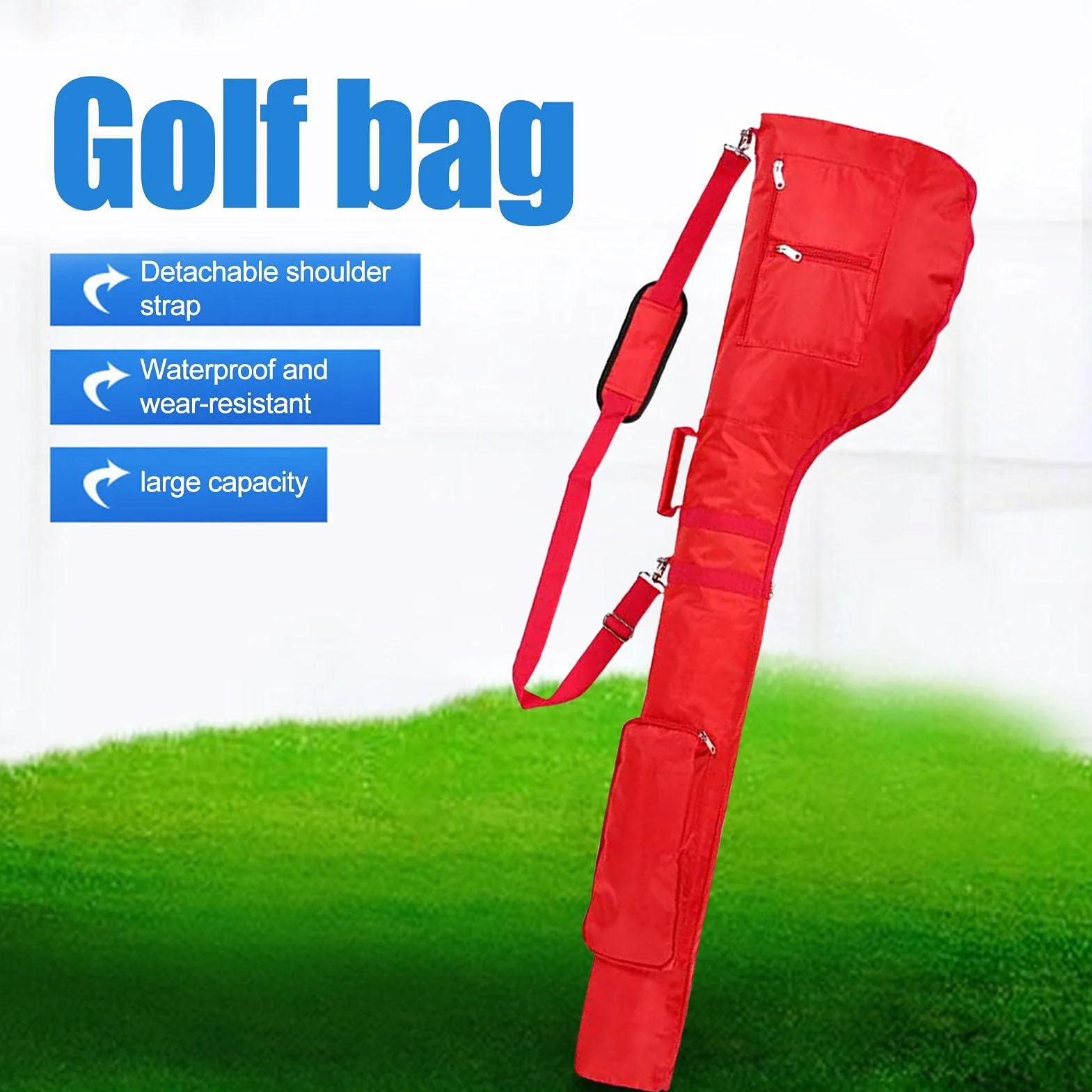 Custodia Da Golf Pieghevole Impermeabile Sacca Portatile Con Tracolla Staccabile