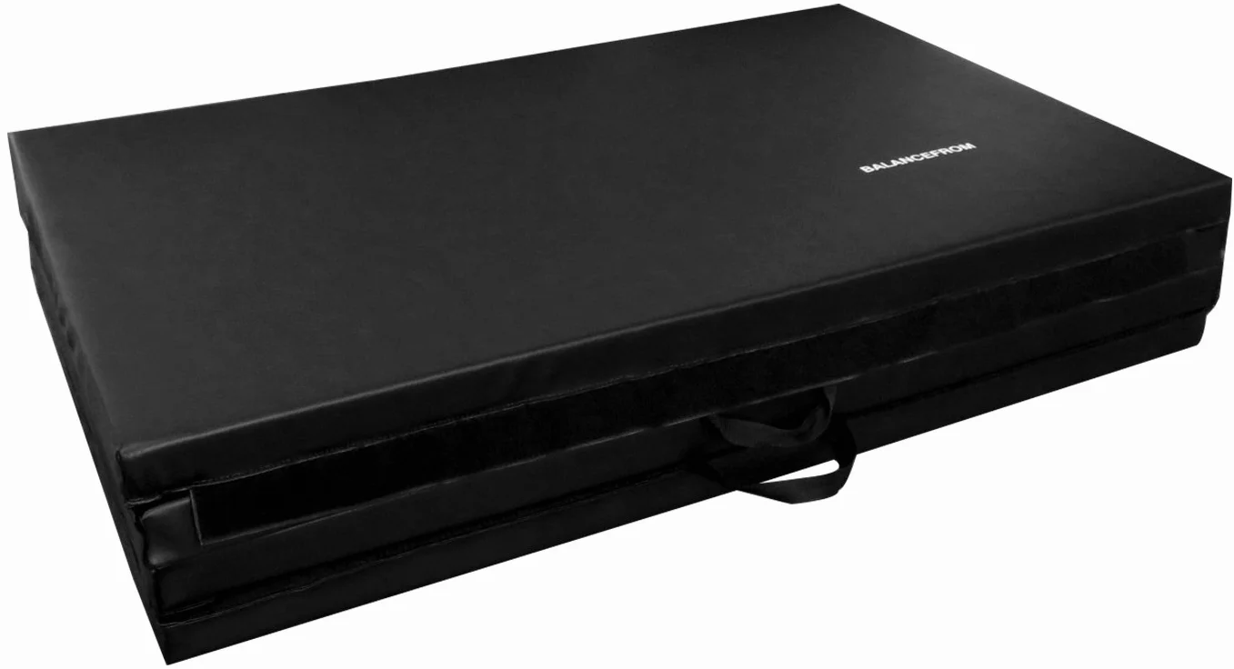 Fitvids Tappetino pieghevole per ginnastica e ginnastica, 50 x 15 x 5 cm, con manici per il trasporto, ad alta densità, anti-strappo, portatile, per fitness, aerobica, per casa, palestra, yoga