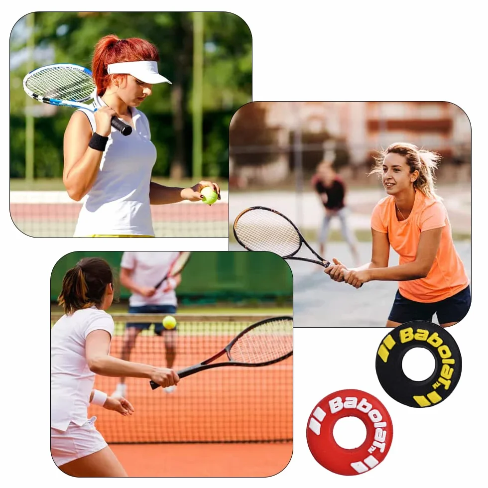 Racchetta da tennis antivibranti gomma forma di pneumatico 4 pezzi ammortizzatore