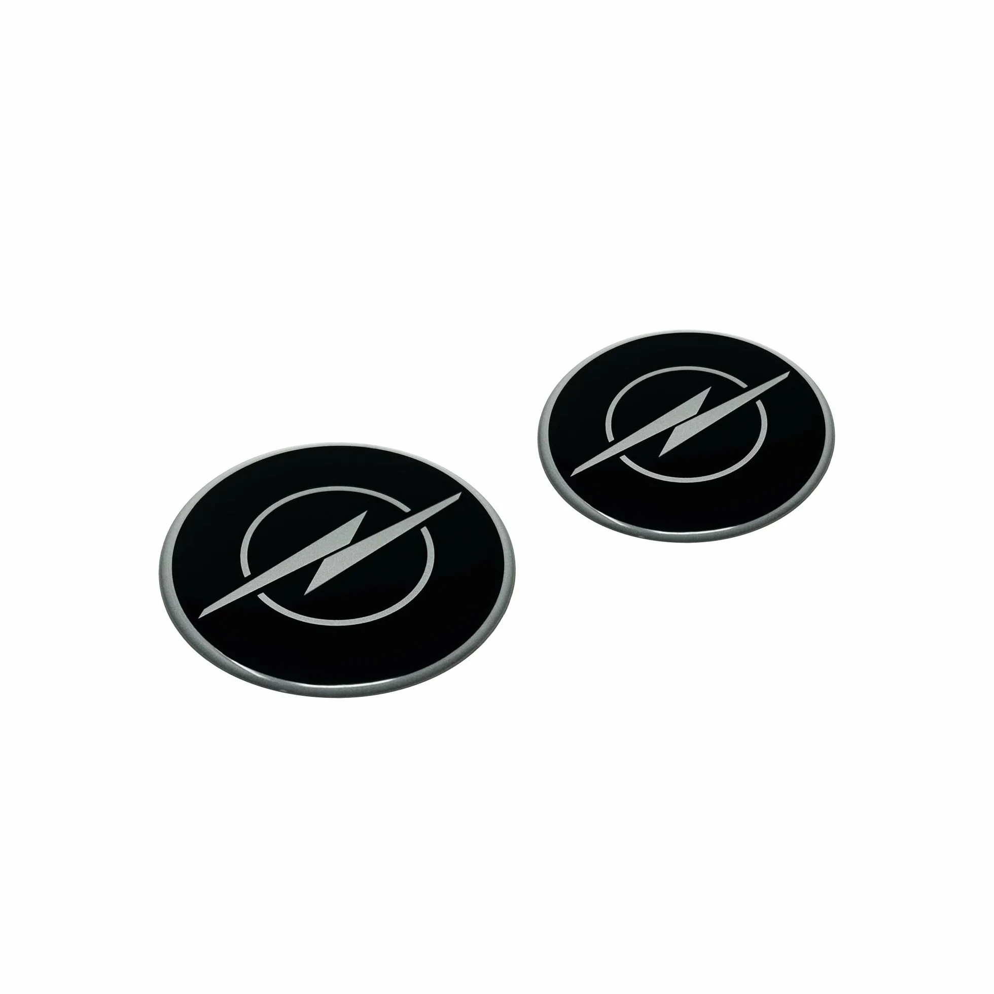 Stemma Adesivo 3D Compatibile con Opel Licenza Nero 12 mm