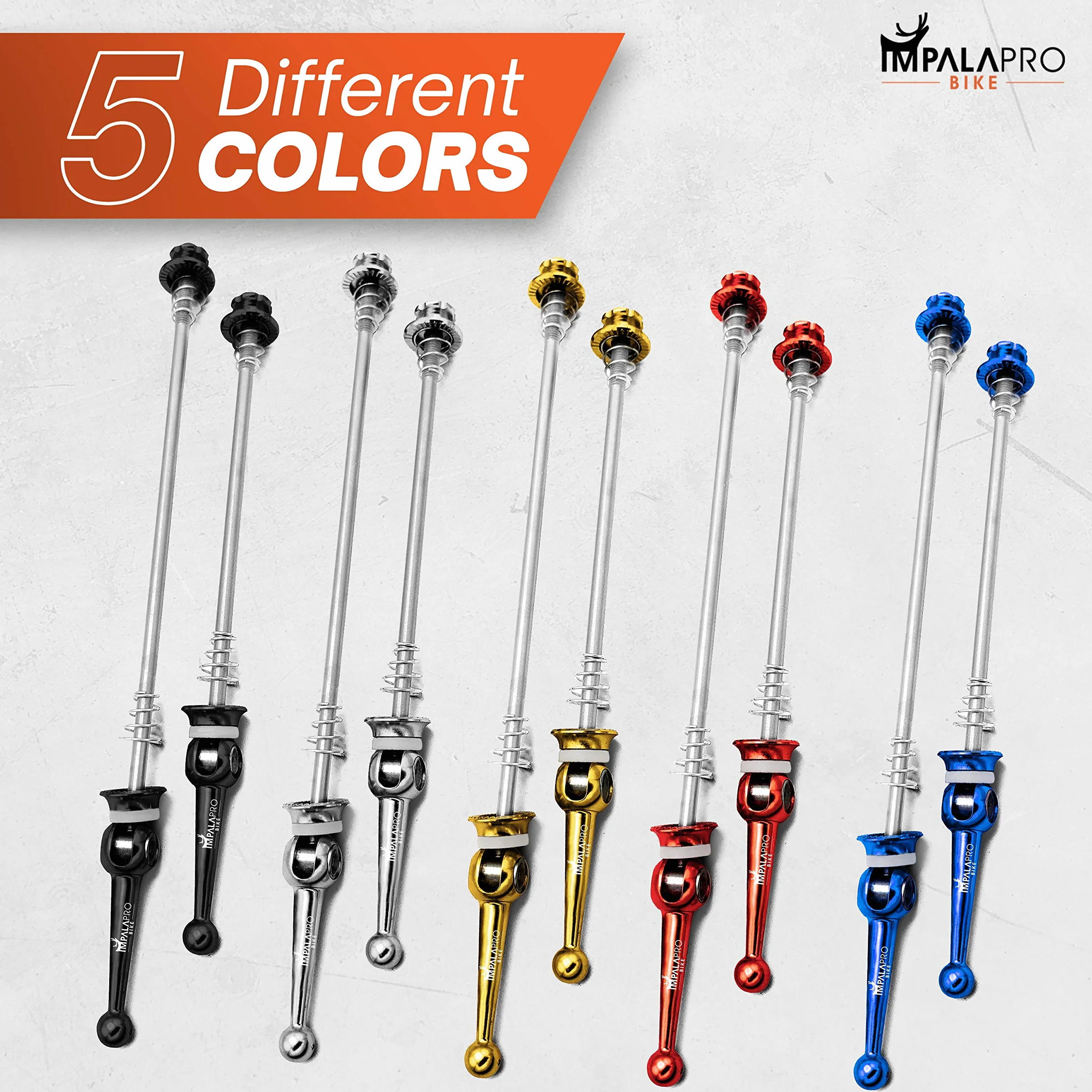 IMPALAPRO Bike Sgancio Rapido Titanio CNC Ultraleggeri Resistenti Spiedini Bici Lega Titanio MTB Mozzo Rilasci Rapidi