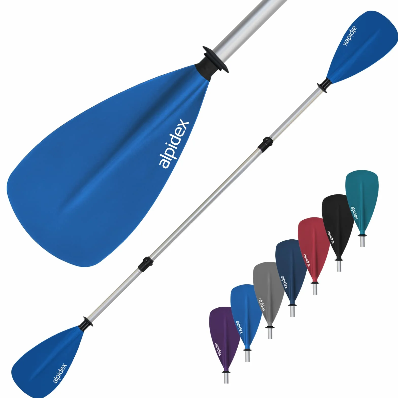 ALPIDEX Pagaia Doppia SUP Kayak Canoa Stand Up Paddle Regolabile 160-207cm Aluminiowa