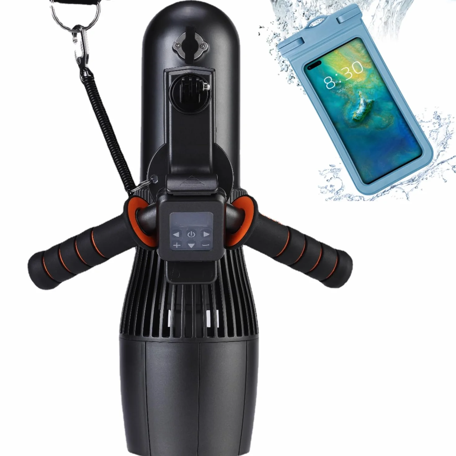 Scooter subacqueo 500W 30M 40M motore RC Sup 10 velocità borsa impermeabile