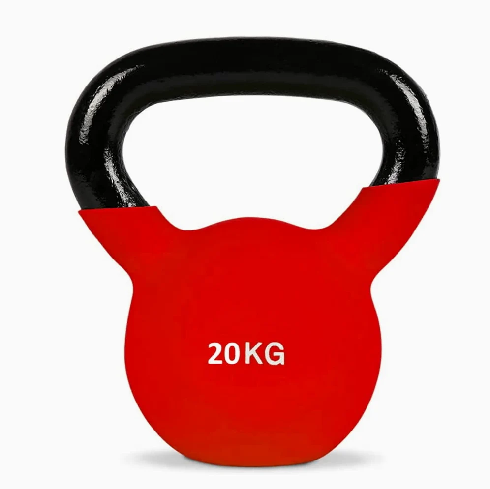FFitness Kettlebell Peso Manubrio a Sfera da 20 kg Crossfit Pesi per Allenamento in casa e in Palestra Squat Resistenza