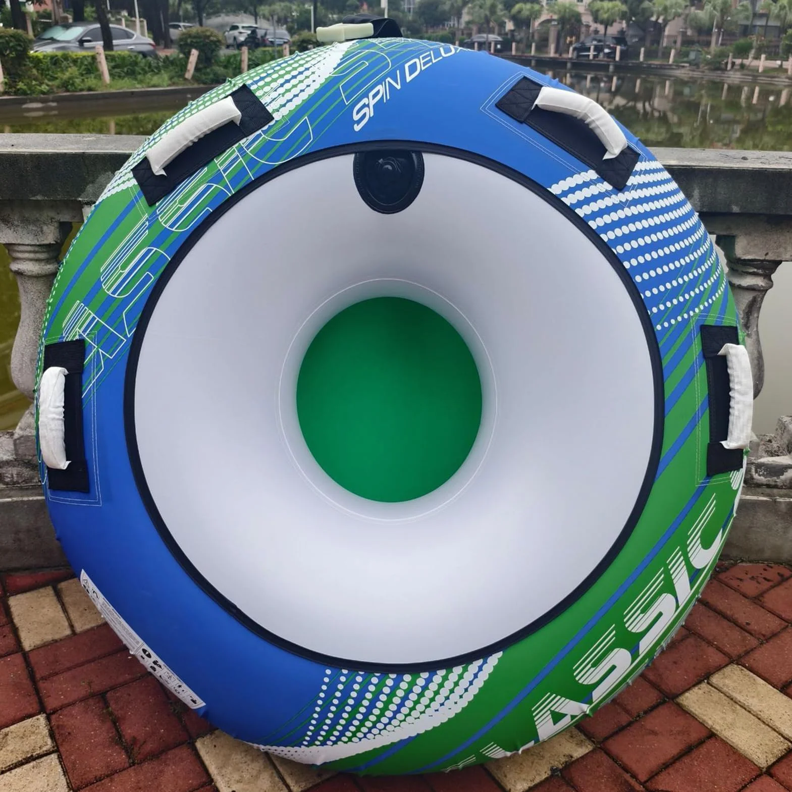 Gommoni da Traino Tubi Nautici Zattera Gonfiabile Sci Nautico Alta Resistenza Rafting Spiaggia Nuoto Wakeboard Sport Acquatici