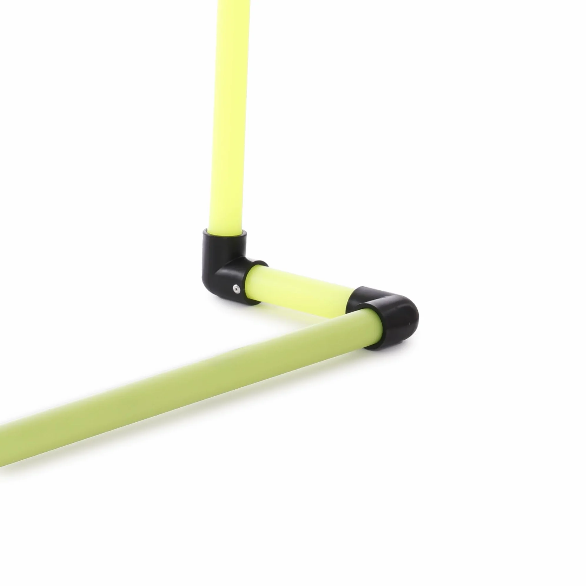 Ostacolo Telescopico Basculante Altezza Regolabile 40-70 cm Traversa Antinfortunistica Gomma Giallo Nero