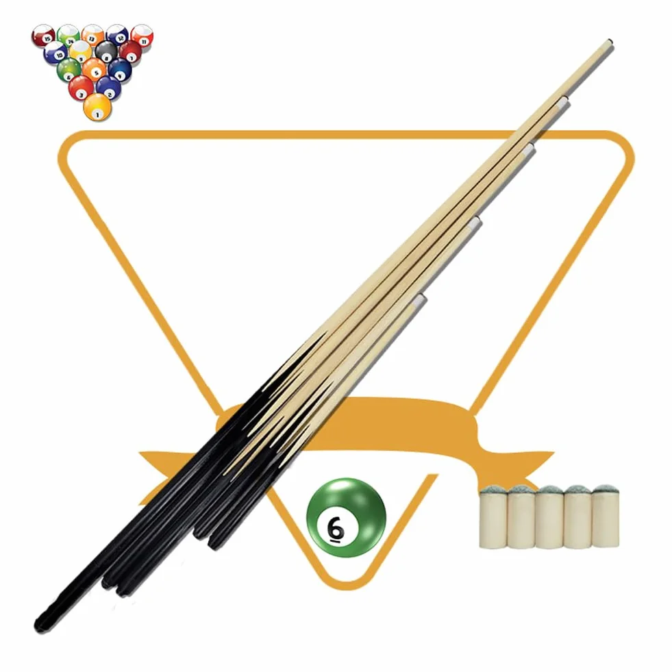 Stecche da Biliardo 2 Pezzi 50cm 68cm 90cm 120cm Legno Punte 11,5mm