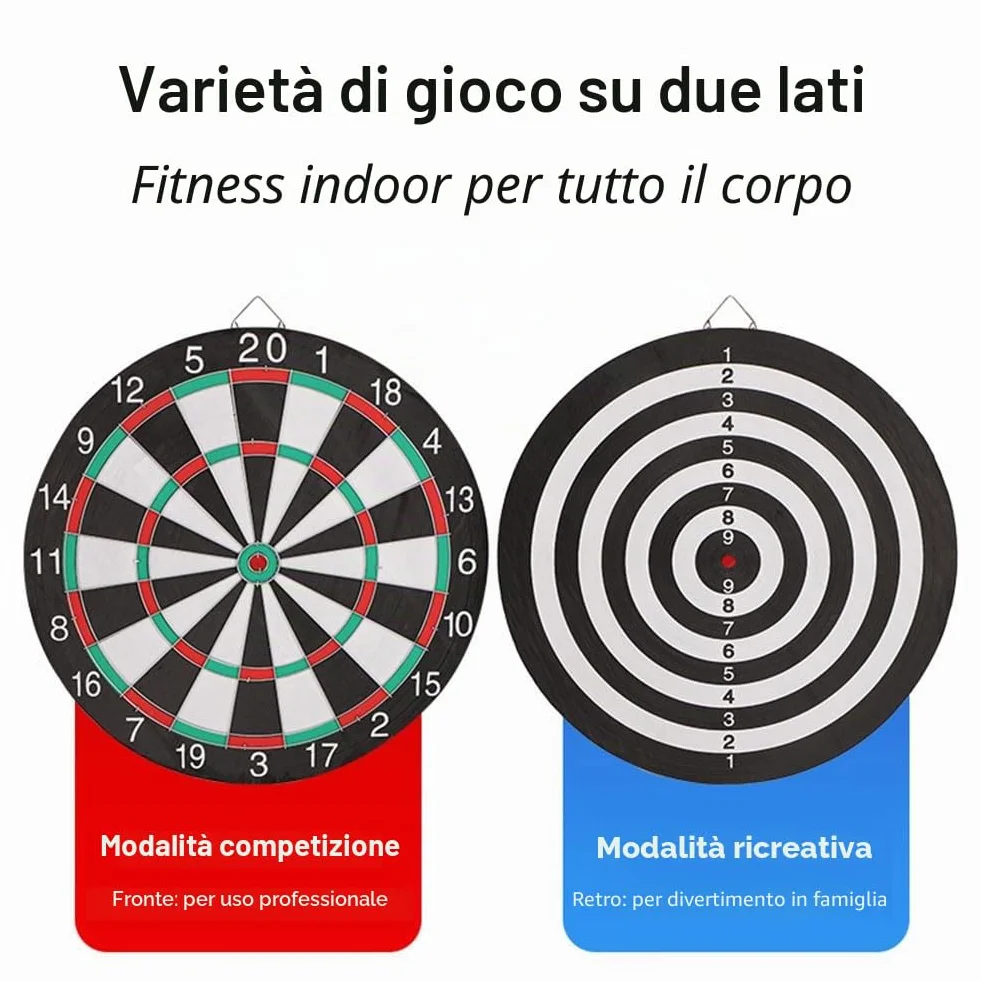 Bersaglio Freccette Classico Bersaglio con 4 Freccette Professionali