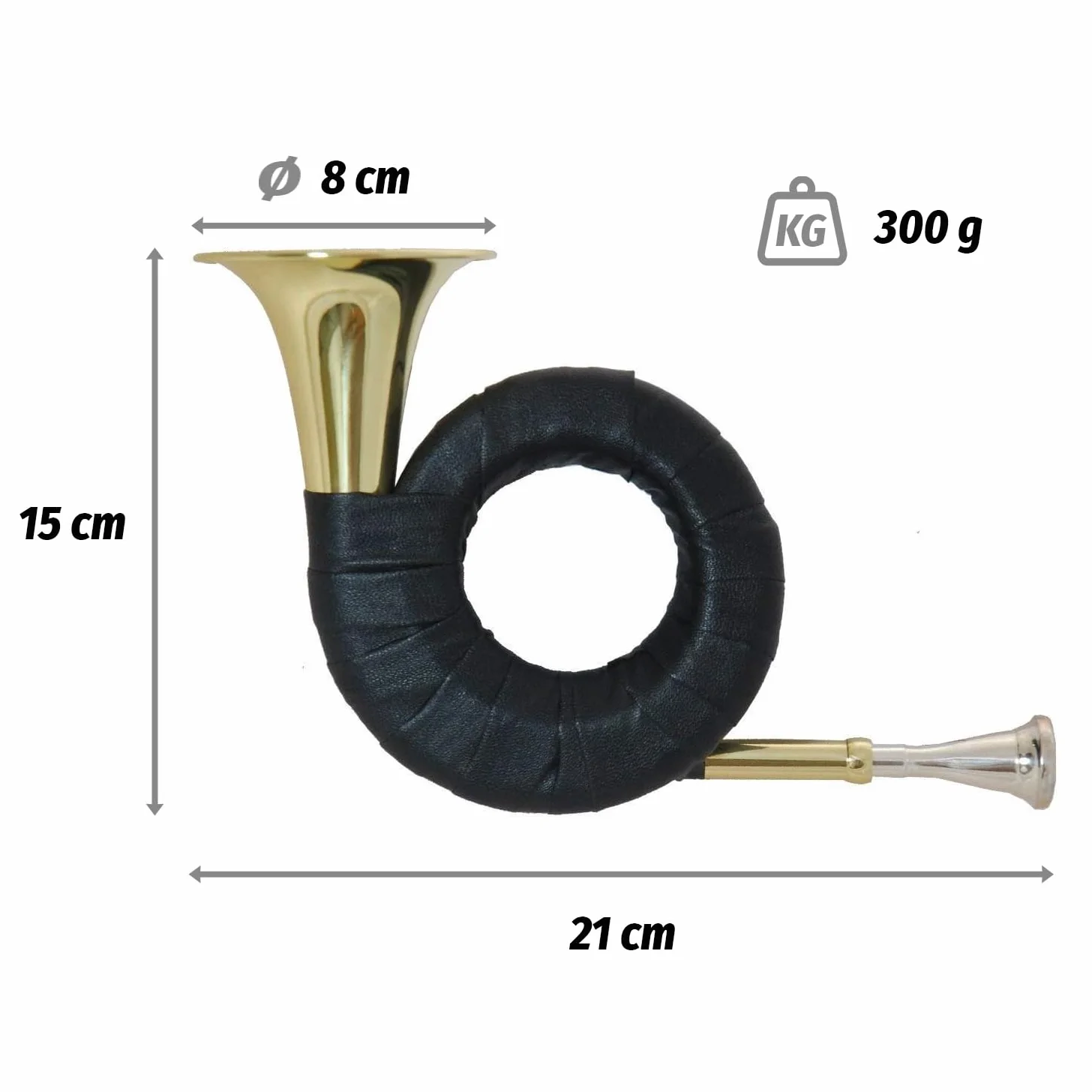 Corno da caccia TJG-202 su corno B pole Borsa TJG-101