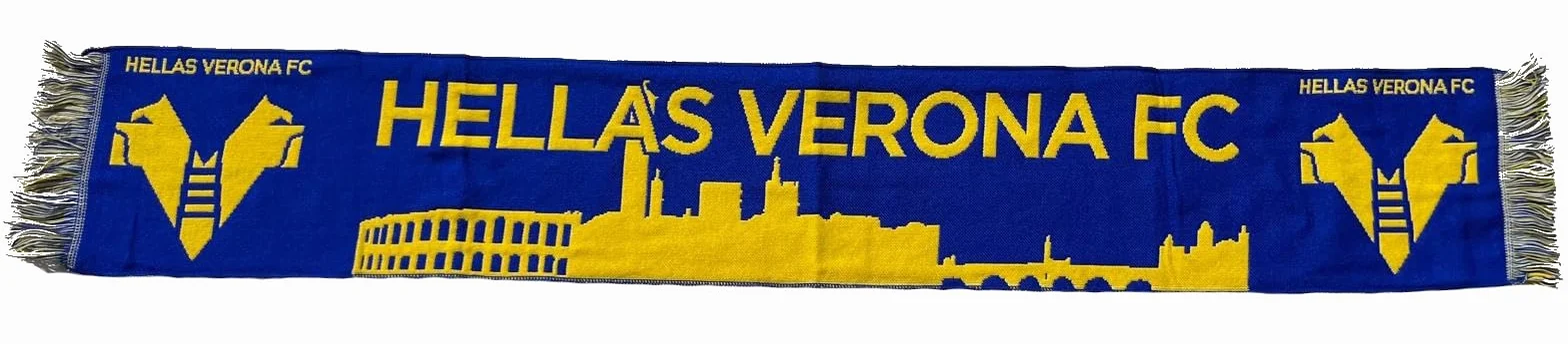 Sciarpa Verona Ufficiale Jacquard Acrilico Gialloblu