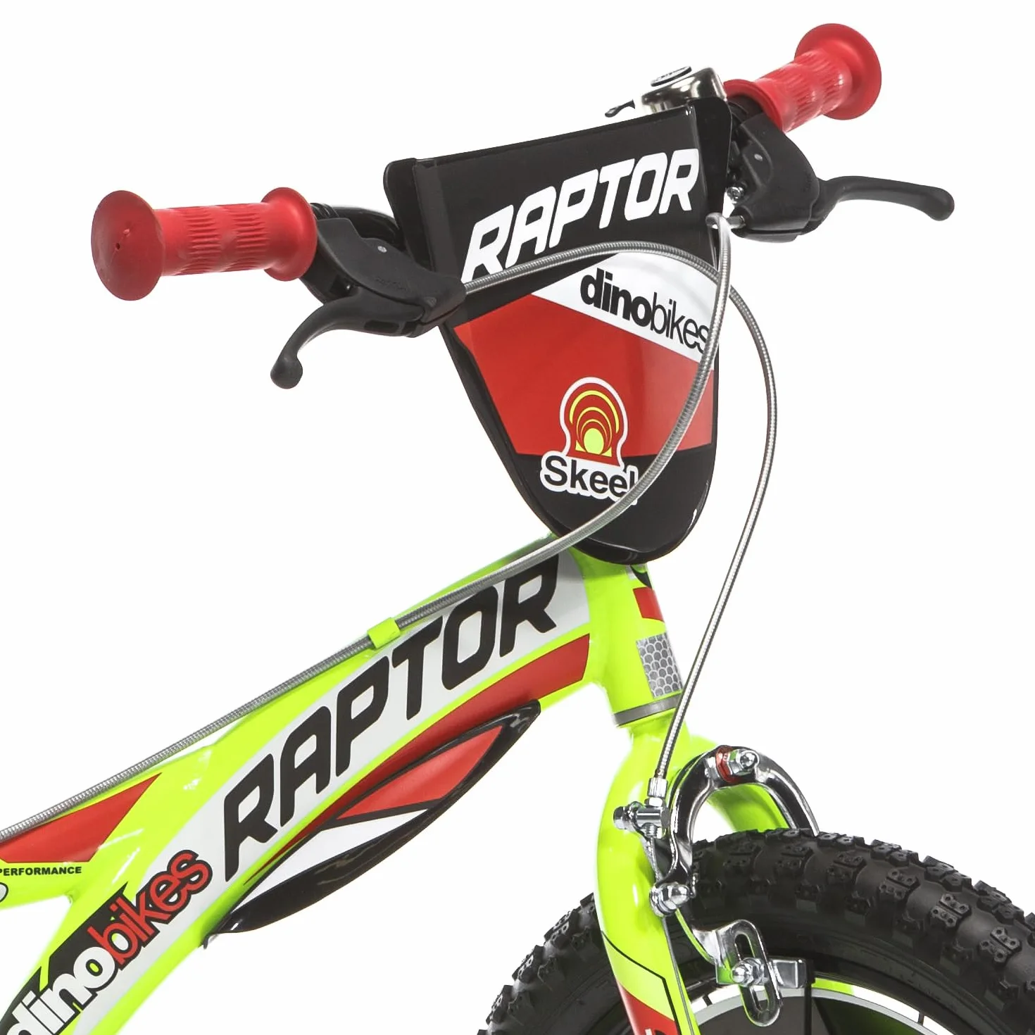 Bici Bambino 16 Pollici Raptor 2 Freni al Manubrio Giallo