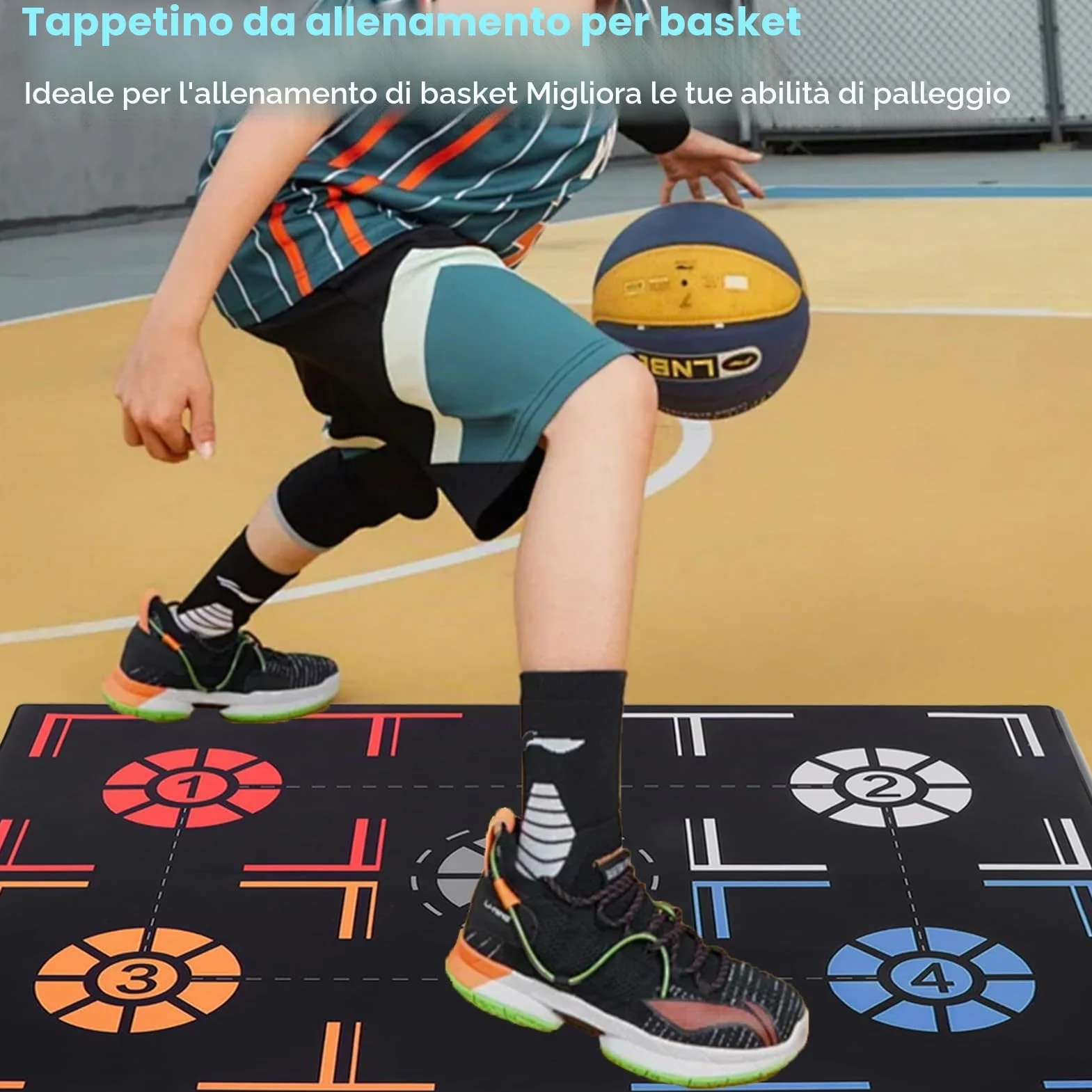Tappetino di Allenamento di Pallacanestro Antiscivolo per Giocatori