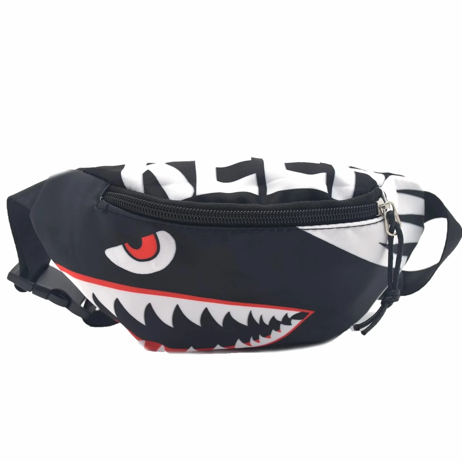 Marsupio per Bambini a Forma di Cartone Animato in Nylon Nero per Corsa Escursionismo Viaggi