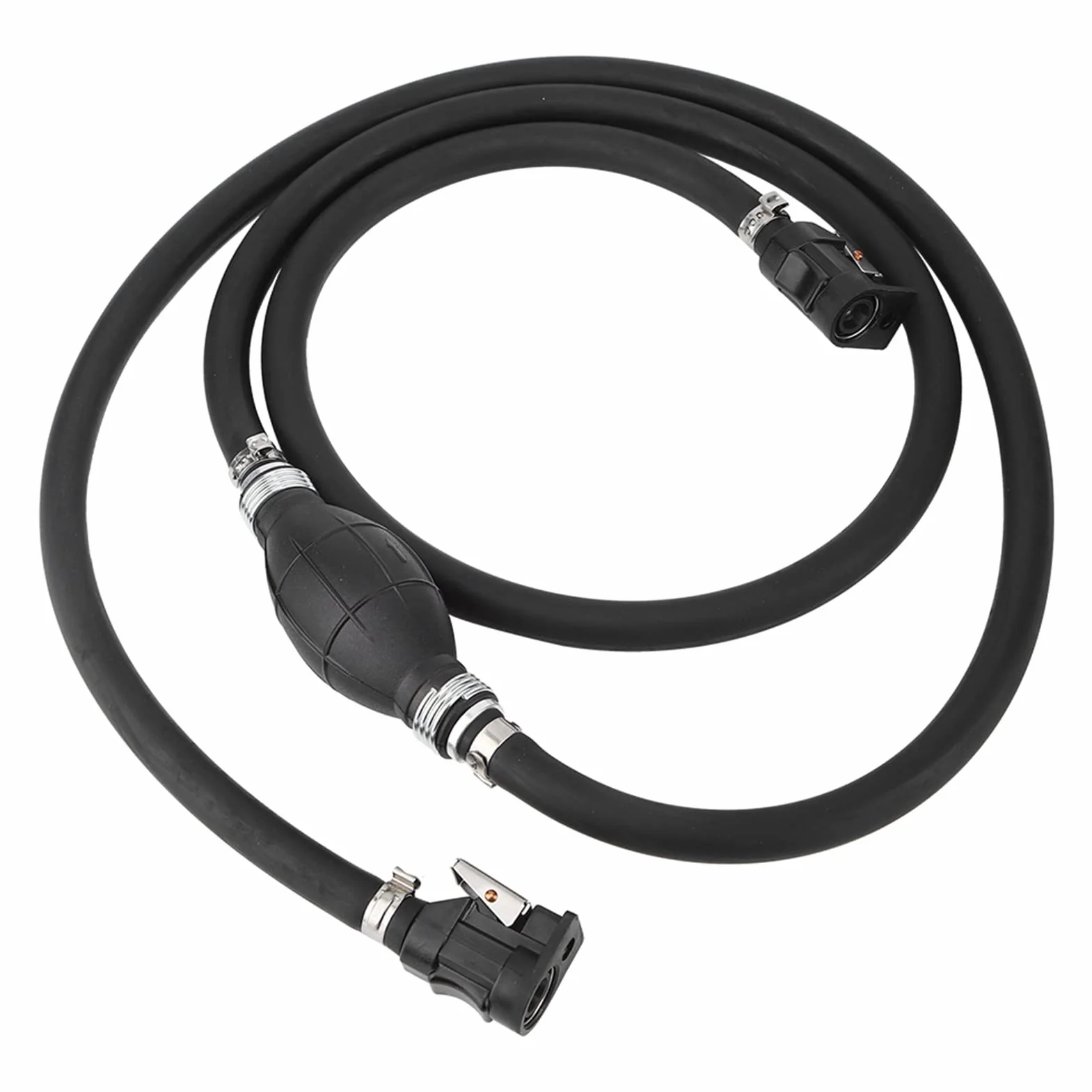 VOBOR Kit Connettori per Serbatoio Benzina Motore Fuoribordo, Tubo Flessibile Nero