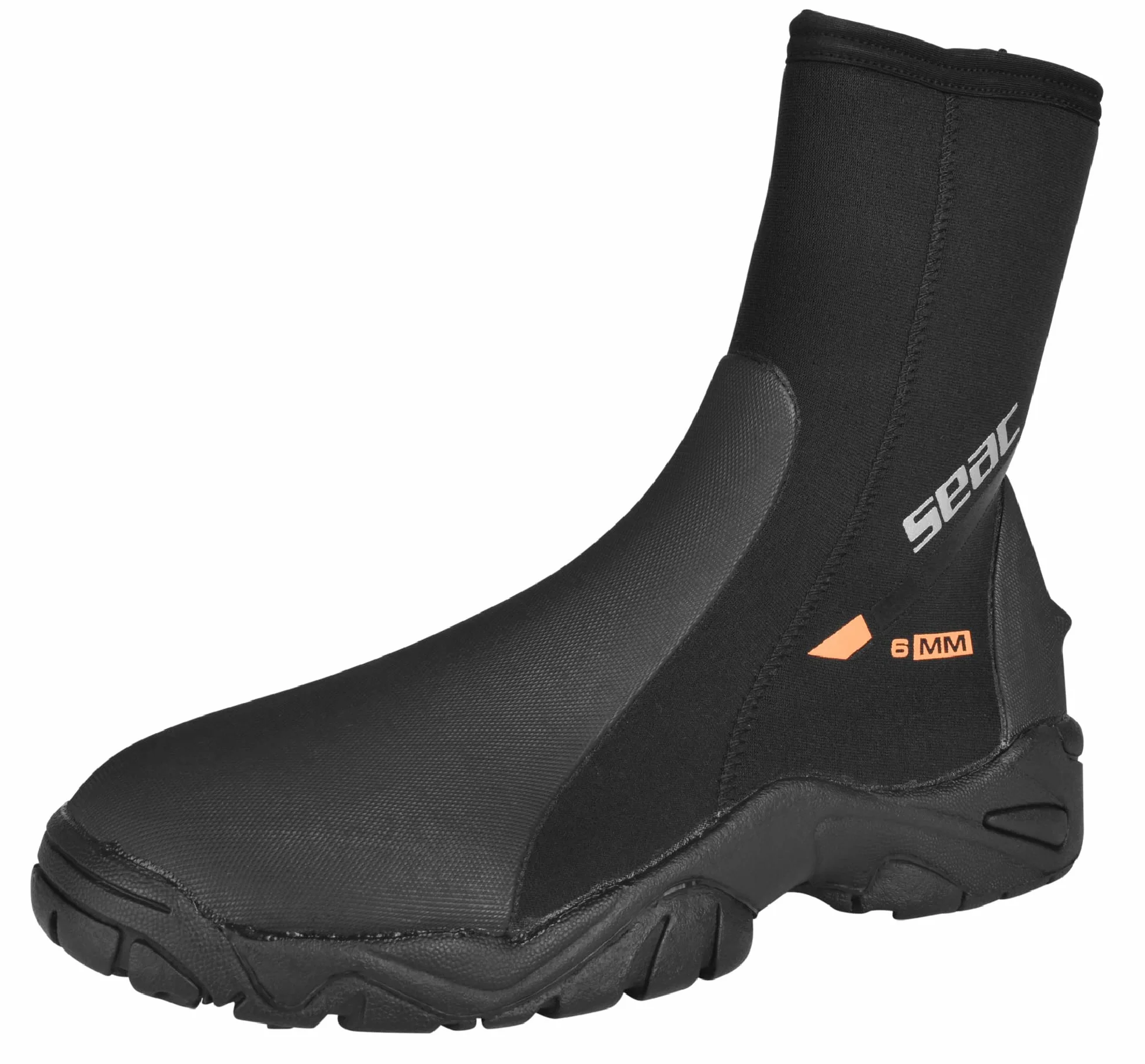SEAC Pro Hd Calzari da Subacquea in Neoprene da 6 mm con Cerniera Laterale e Suola Rigida in Gomma Unisex adulto