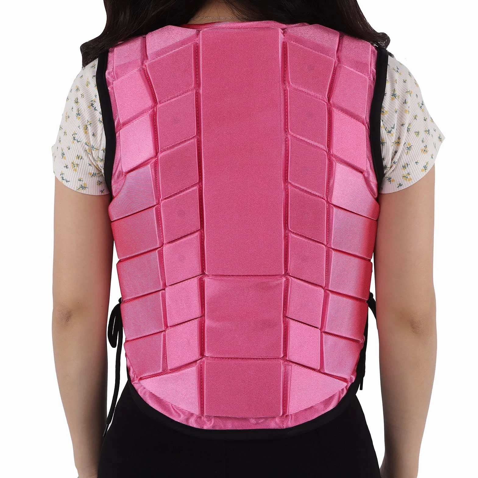 Giubbotto protettivo per bambini con imbottitura in schiuma, per equitazione, colore rosa