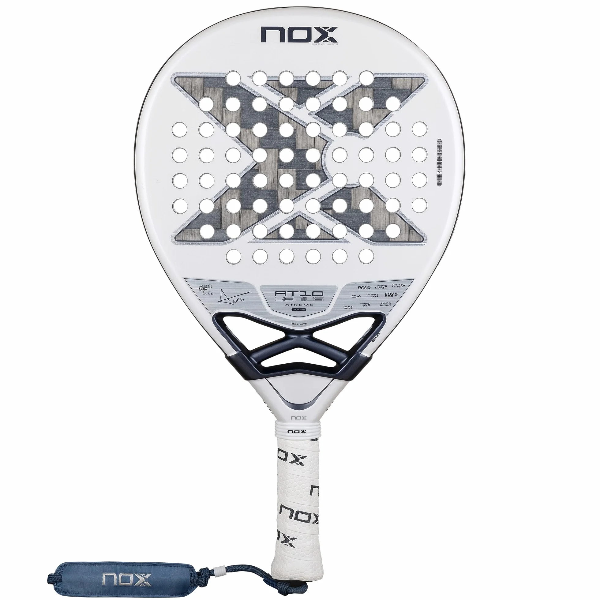 Nox Agustin Tapia AT10 Genius 12K Xtrem Lite Racchetta da paddle multicolore