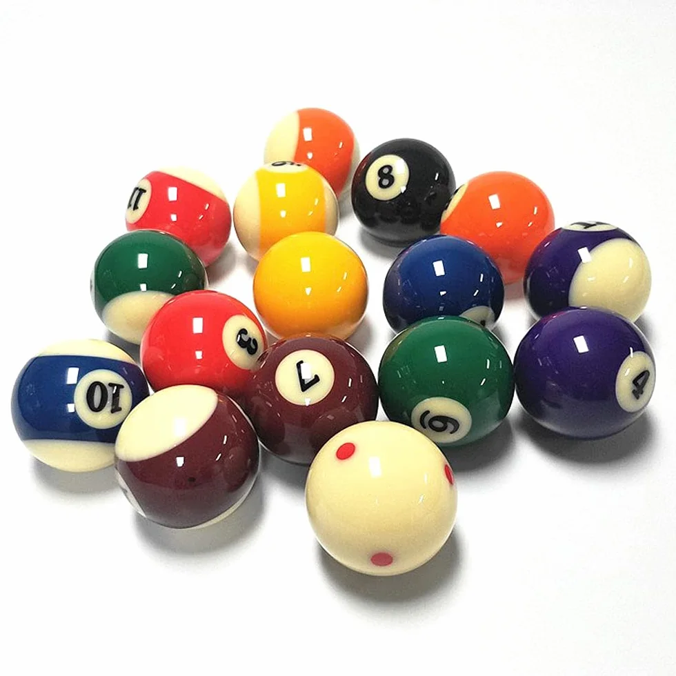 POFET Batting Marked Red-White Pool Ball Billiard Training Ball
