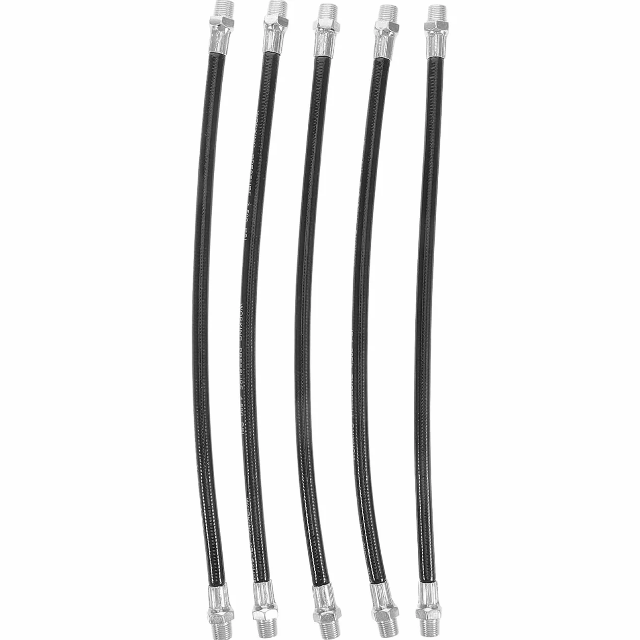 5pezzi Tubo Flessibile Alta Pressione per Grasso Kit Lubrificazione