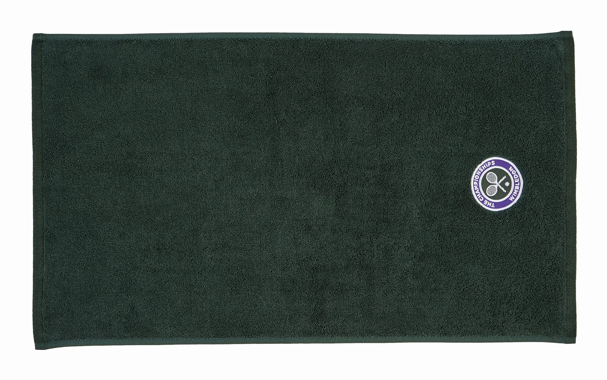 Wimbledon Asciugamano da uomo con logo ricamato verde