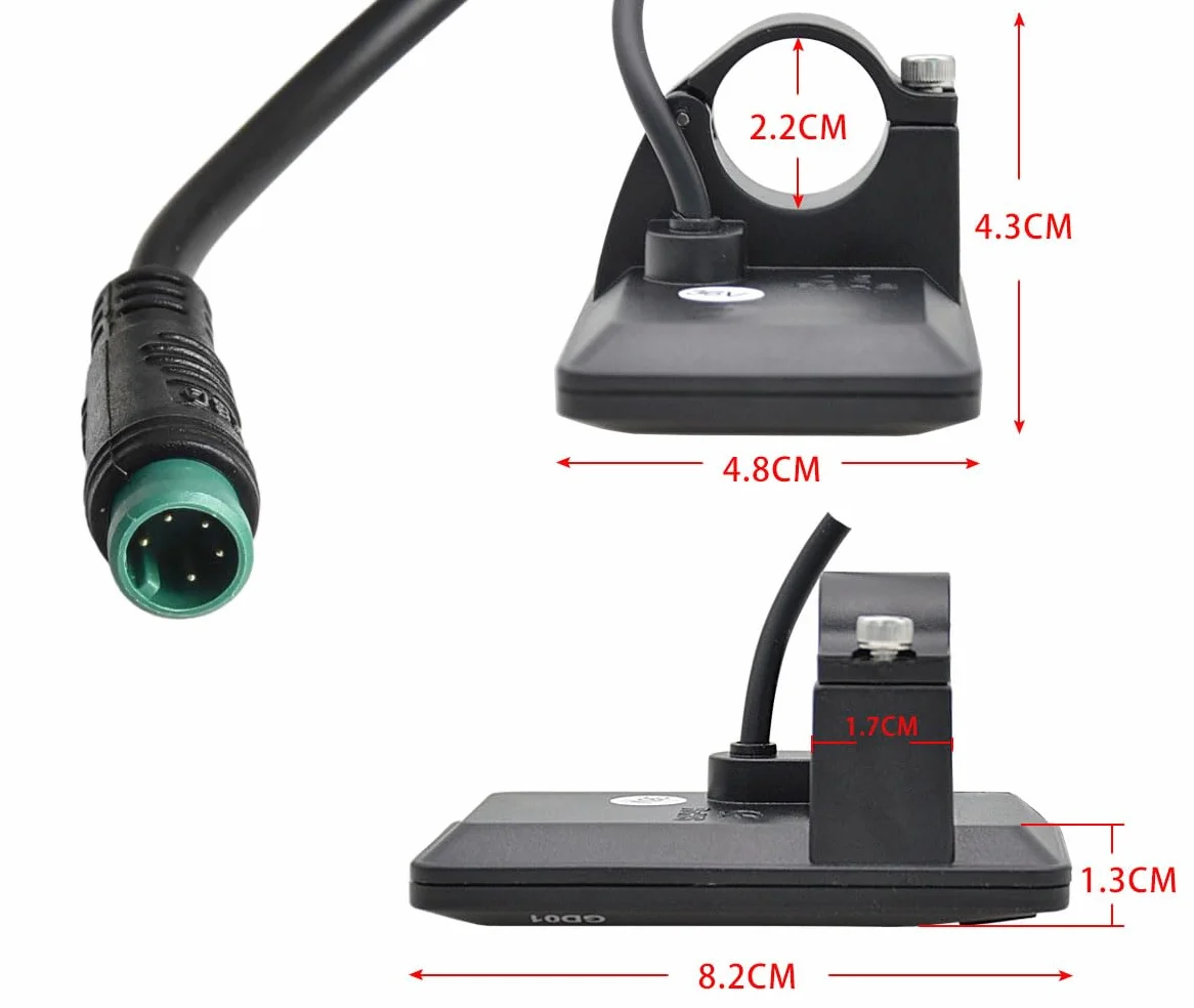 Pannello LCD 24V 36V 48V Display GD01 5 pin per bicicletta Ebike controller JN