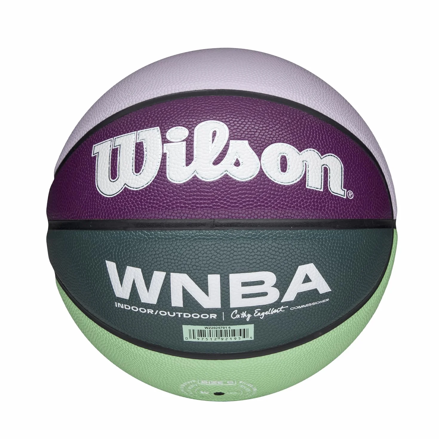 Wilson Pallone da Basket WNBA Heir Wow Pure Feel Viola Turchese Misura 6