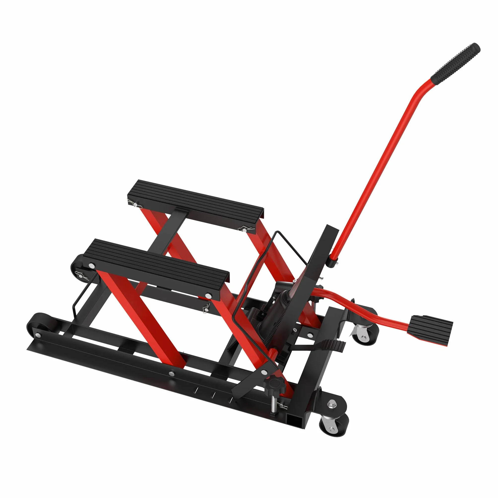 FIVMEN Sollevatore idraulico per moto, altezza regolabile, 230 – 340 mm, sollevatore per moto, sollevatore per moto, carico 680 kg, supporto di montaggio per moto, tipo A