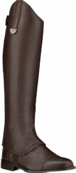 PIONEER Mini Chaps Ilizia per Equitazione Ghette in Vera Pelle con Doppio Elastico e Cerniera