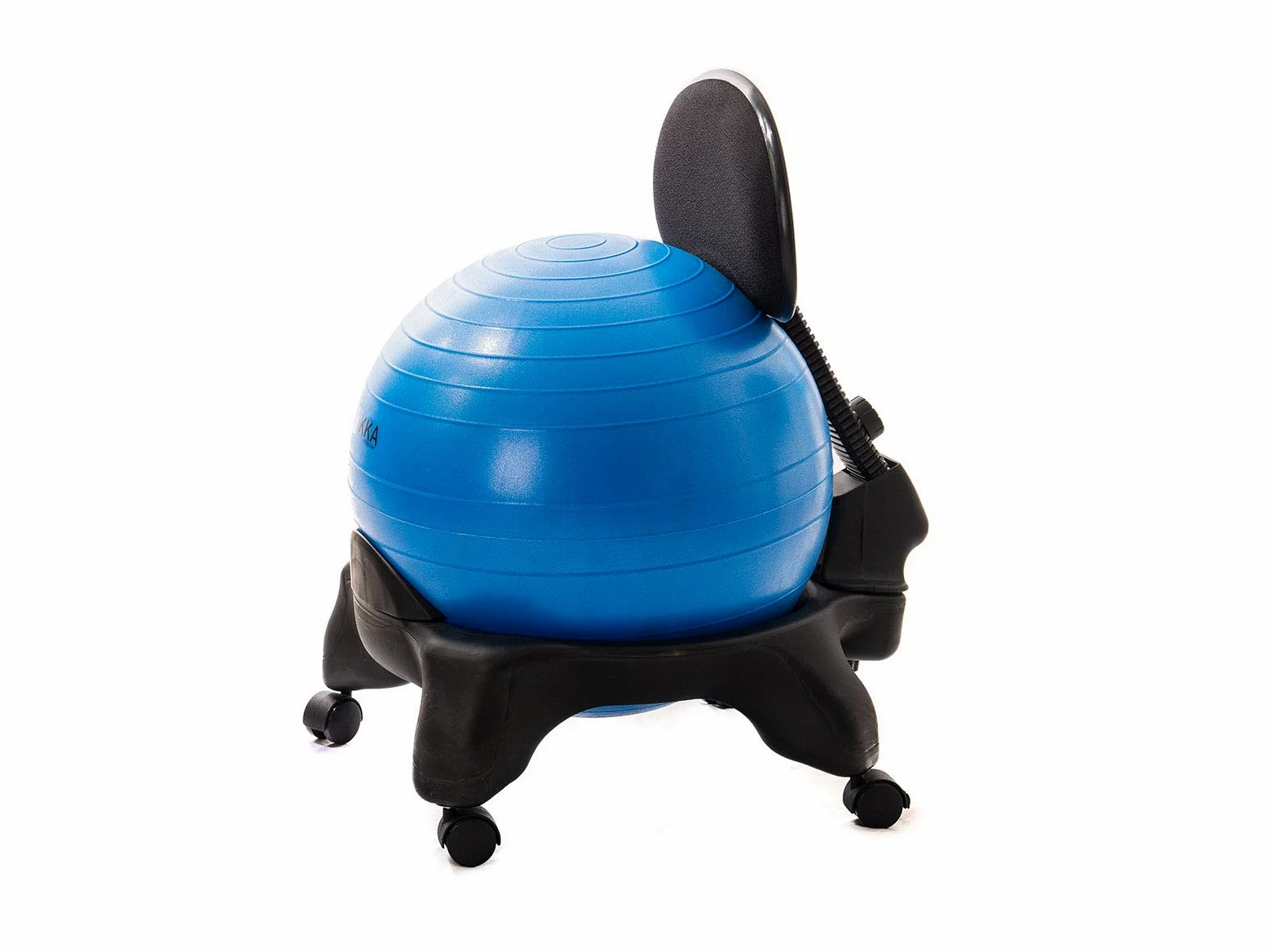 Kikka Active Chair - Sedia Ergonomica con Palla Gonfiabile (Blu, Plus)