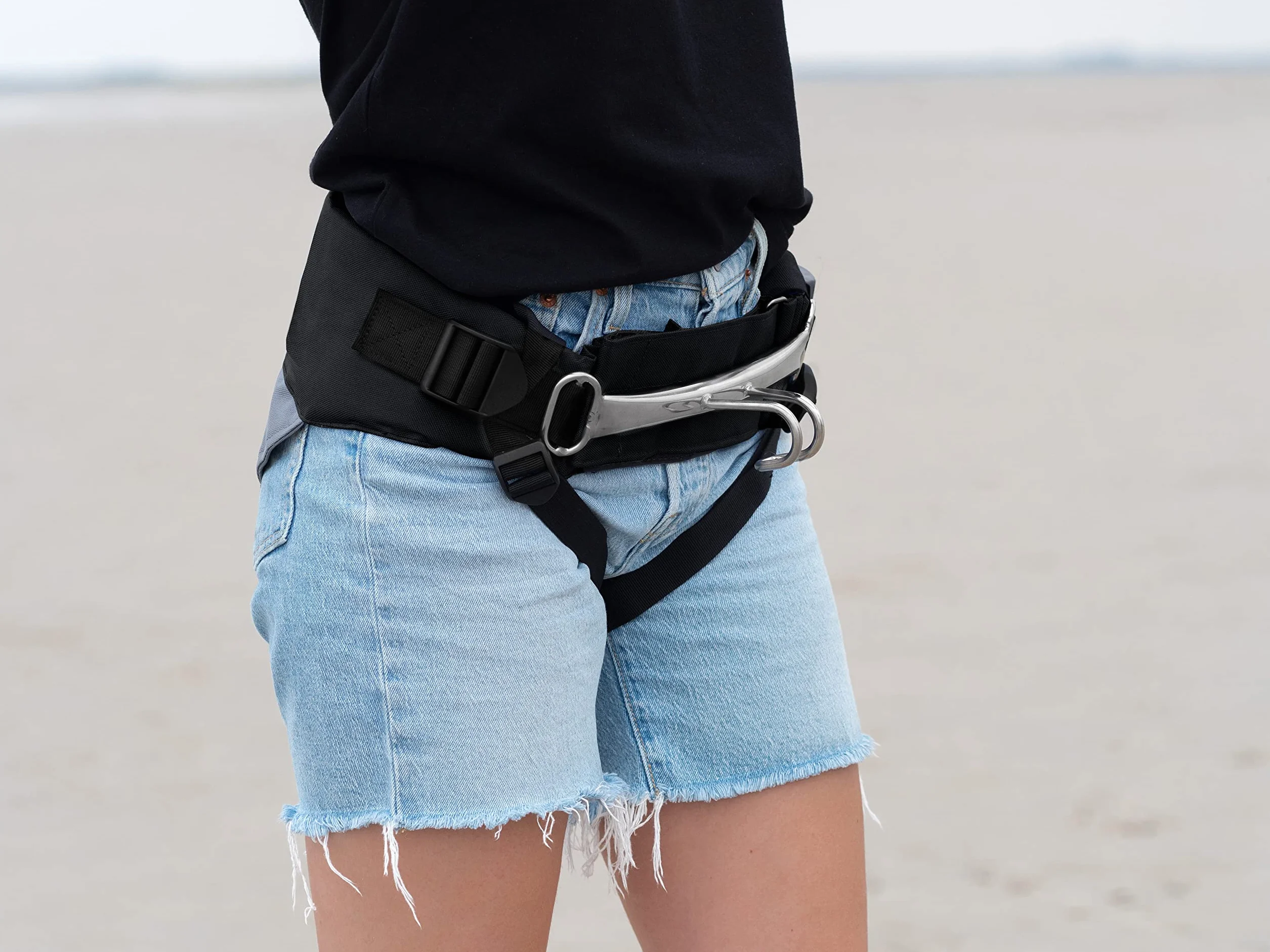 Wolkenstürmer Trapezio universale nero Harness Fix S-XL Imbracatura aquilone trapezoidale