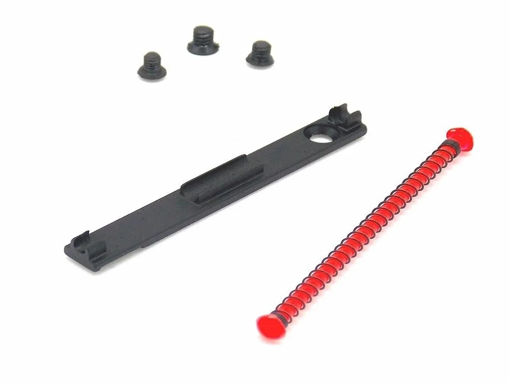 Mirino Super Big Dot fibra ottica LPA per fucile con vite ed adesivo