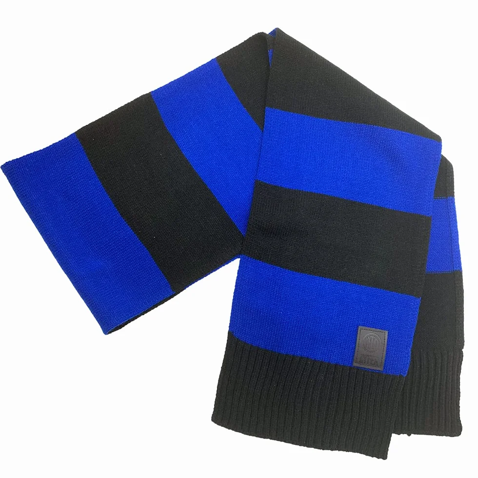 Inter SCIARPA RIGHE GRANDI Official Merchandising, Nero, Taglia unica