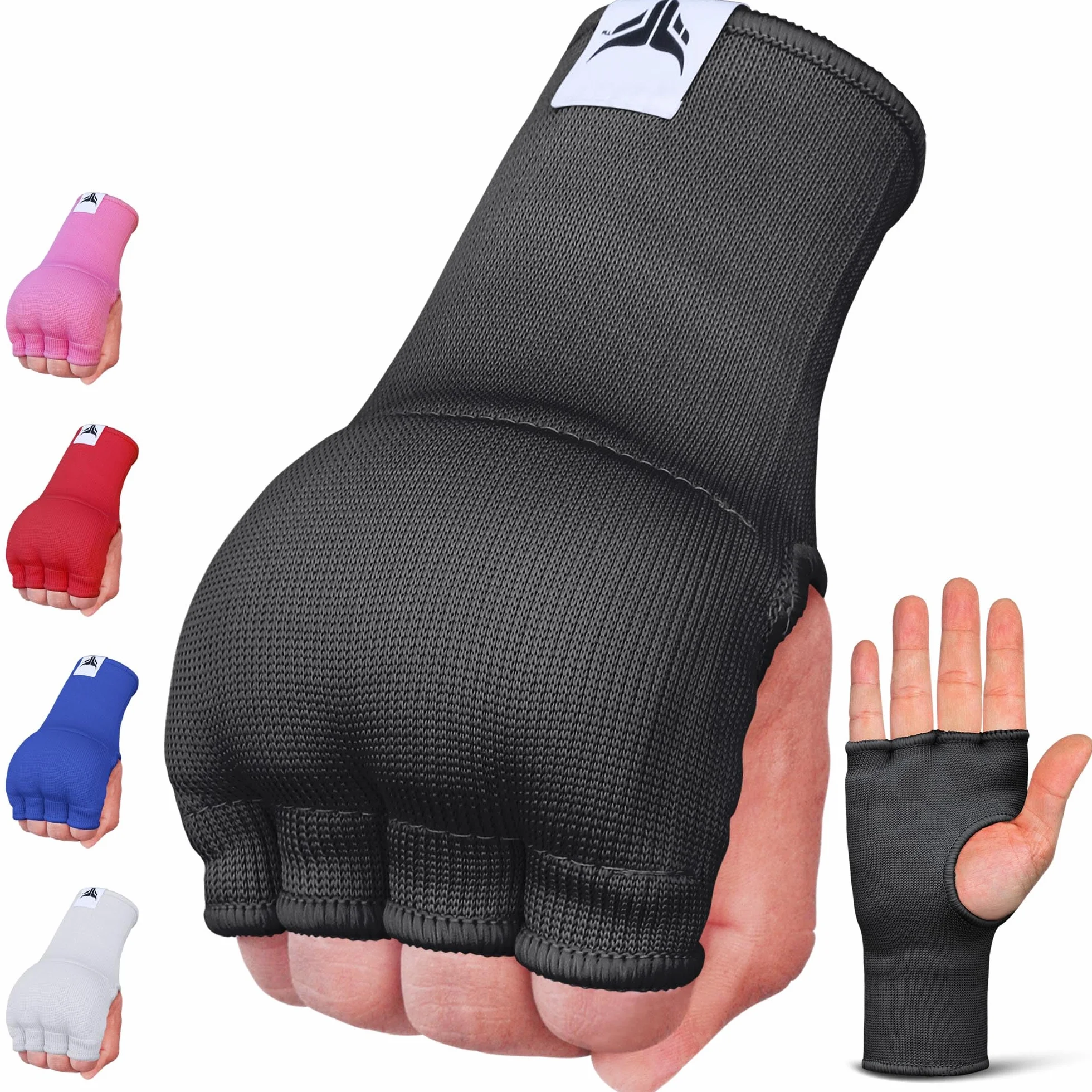 Mytra Fusion Sottoguanti Boxe Imbottito in Gel Senza Cinghie Uomini Donne per MMA Muay Thai Kickboxing