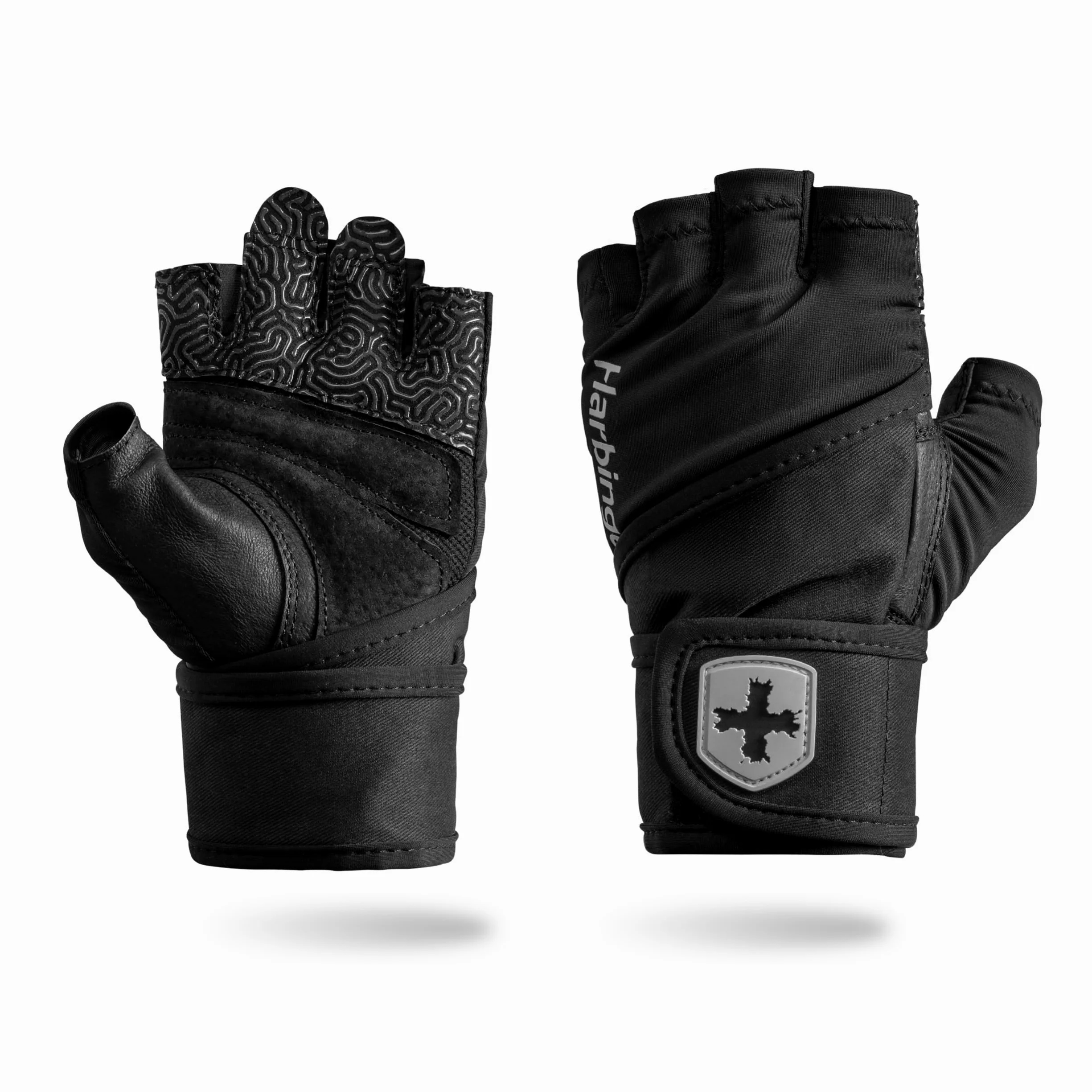 Harbinger PRO Wristwrap Gloves 3.0 - Guanti per Sollevamento Pesi Uomo