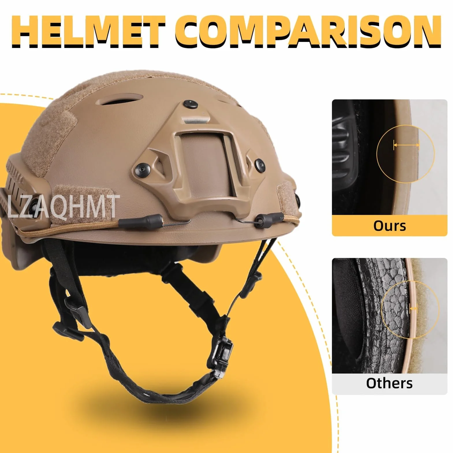 Casco Tattico Softair 4 In 1 Aggiornato Sistema Regolazione Rapida Cuffie Paintball Cosplay