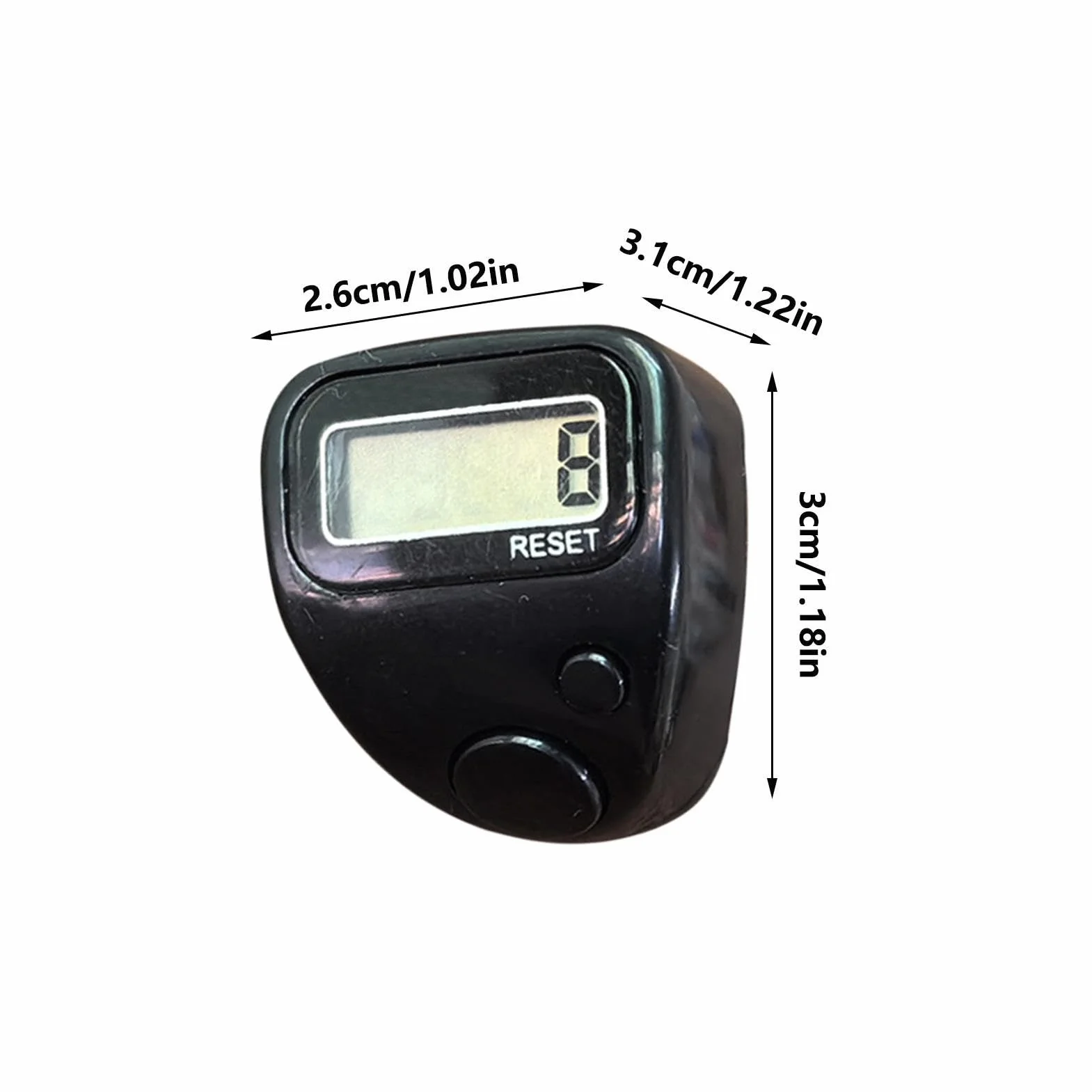 Finger Counter LCD Electronic Ring Clicker Counter Silent 5 Digit Tally Counter for Golf Sports Training Knitting